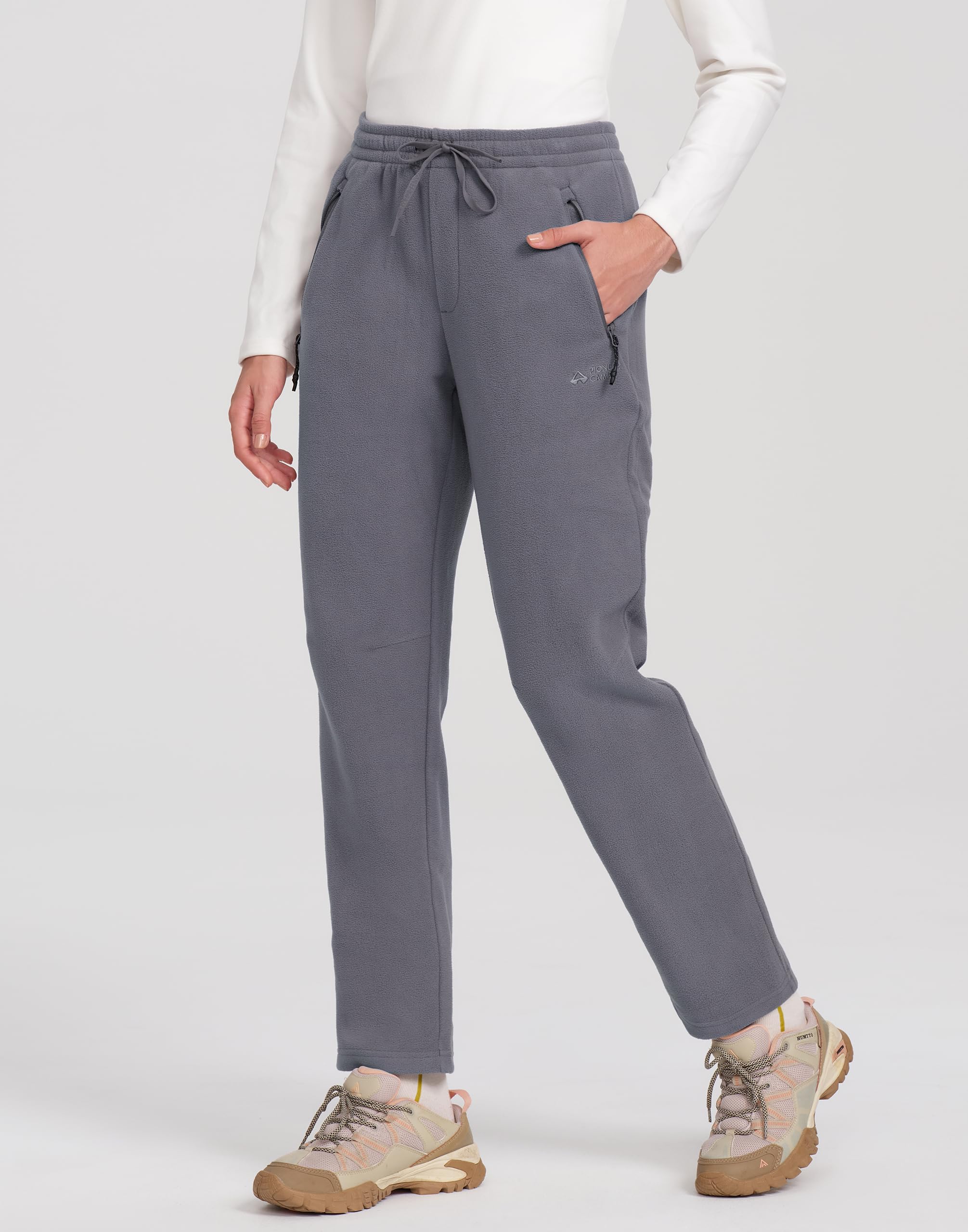 Pioneer Camp Winter Jogginghose Damen mit Sherpa Fleece – Warm gefütterte mit 2 Taschen, Anti-Pilling, Winddicht & atmungsaktiv