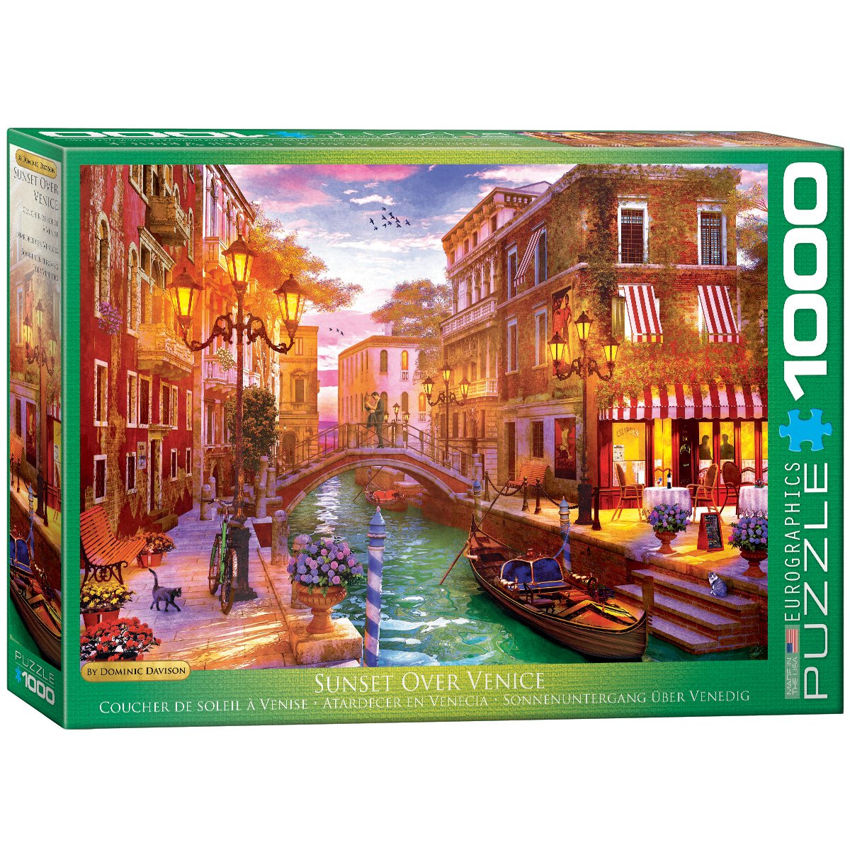 EuroGraphics Sunset Over Venice by Dominic Davison 1000-Piece Puzzle