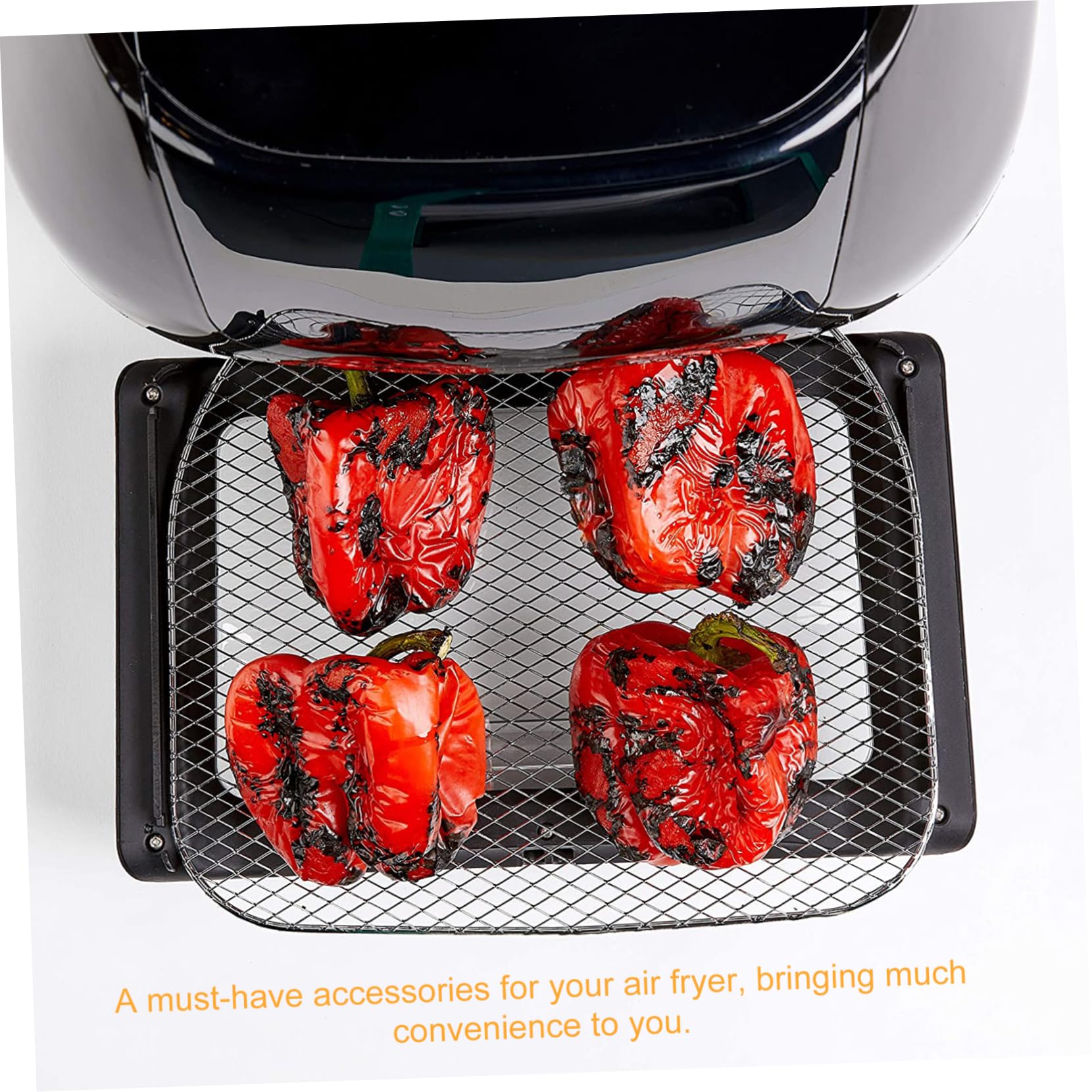 IMIKEYA 3 Pz rete grigliata forno elettrico griglie per friggitrice ad aria impilabili griglia di disidratazione del forno accessori per grigliate griglia in acciaio inox