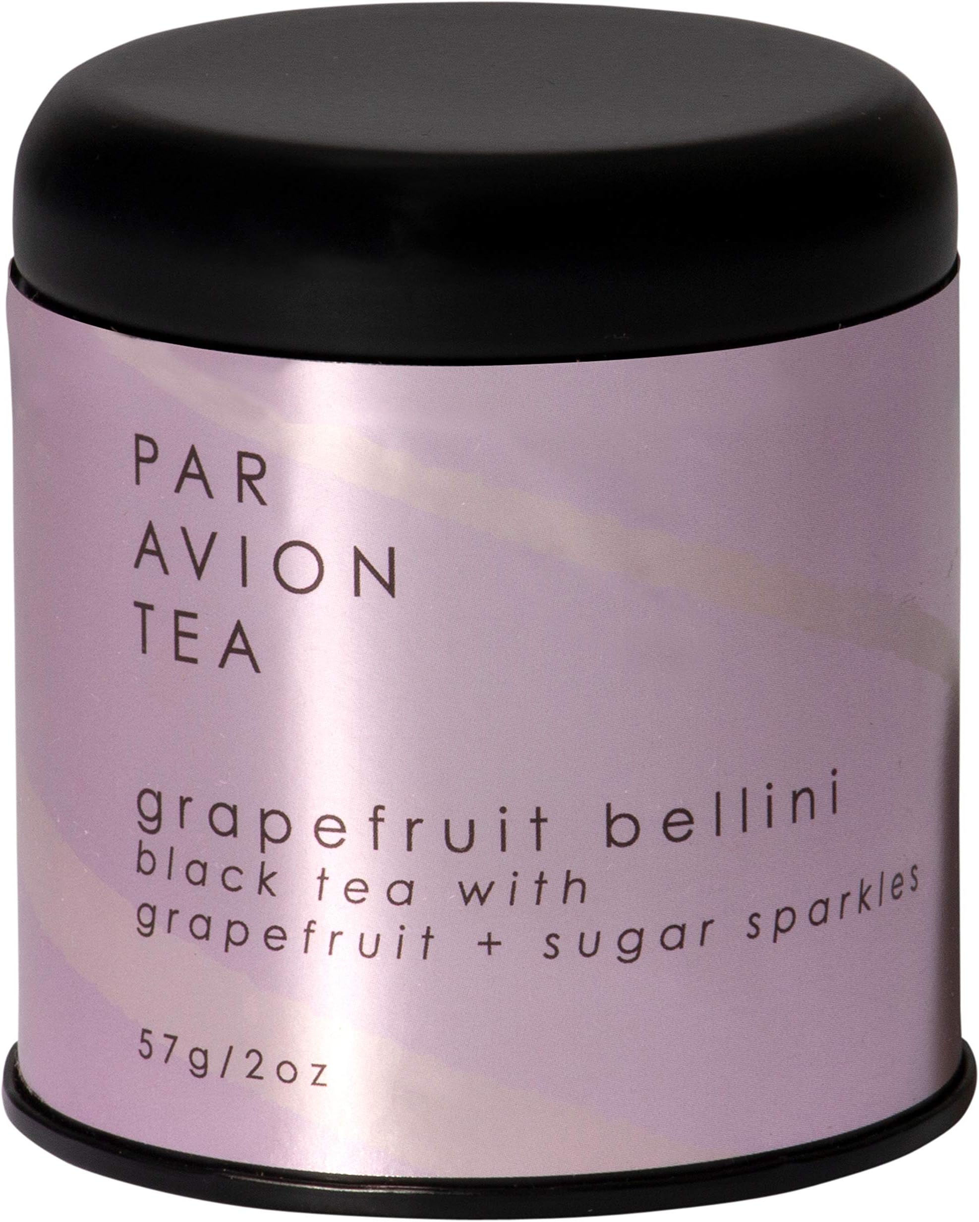 Par Avion Tea Glitter Tea Sparkling Grapefruit Belini - Small Batch Loose Leaf Tea With Edible Flakes - 2 oz