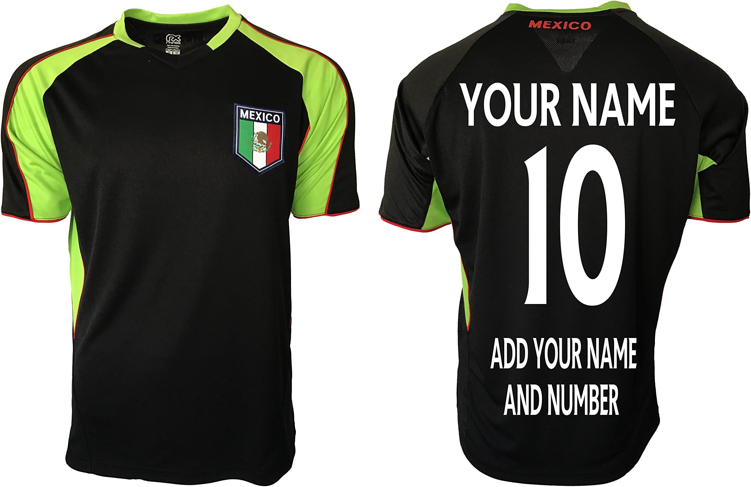 RhinoxGruopMexico Soccer Jersey Flag Us Adult Training Custom Name and Number