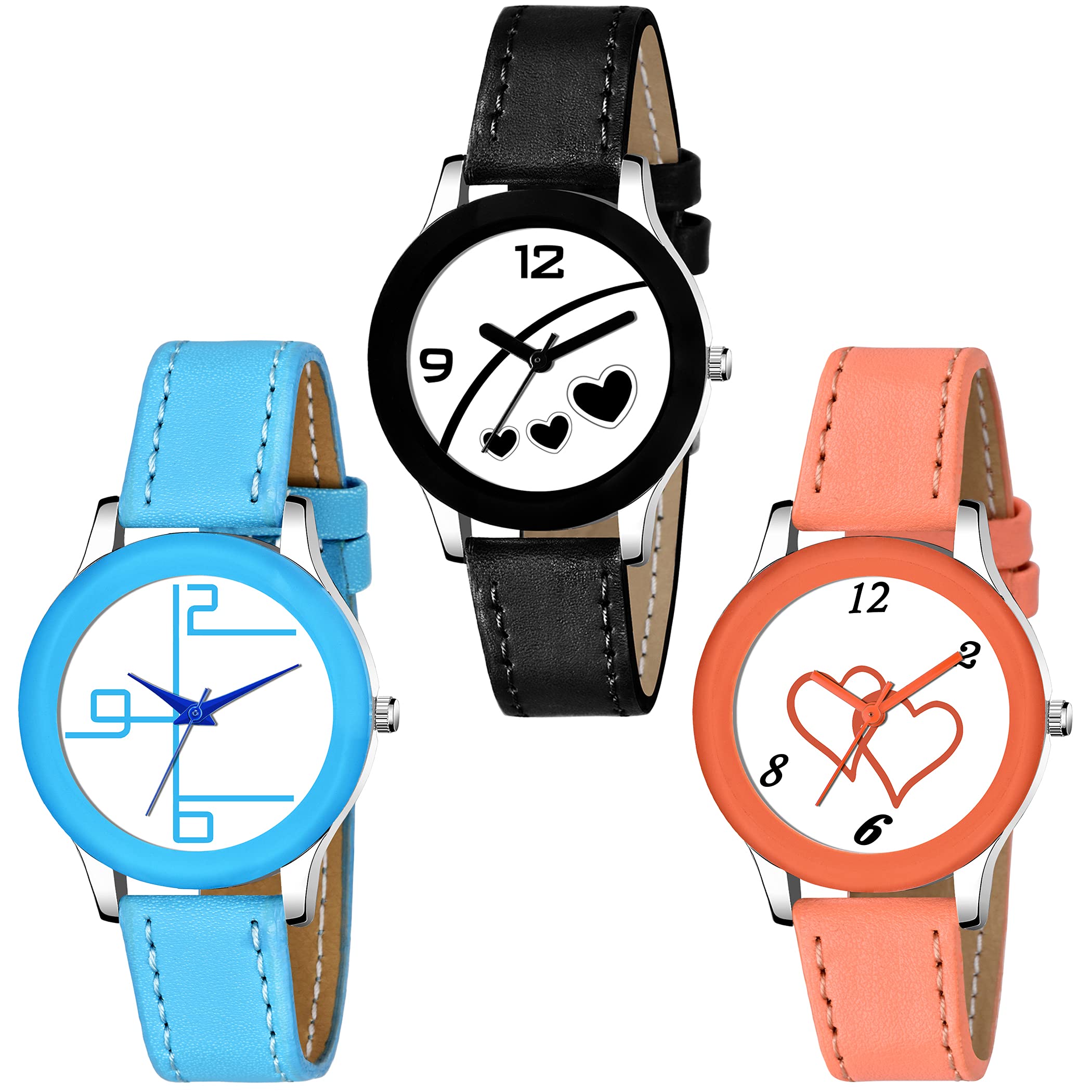The Shopoholic Analogue Womens Watch (Multicolour Dial Multicolored Strap) (Pack of 3) (B08HZ77W2S) Amazon Price History, Amazon Price Tracker