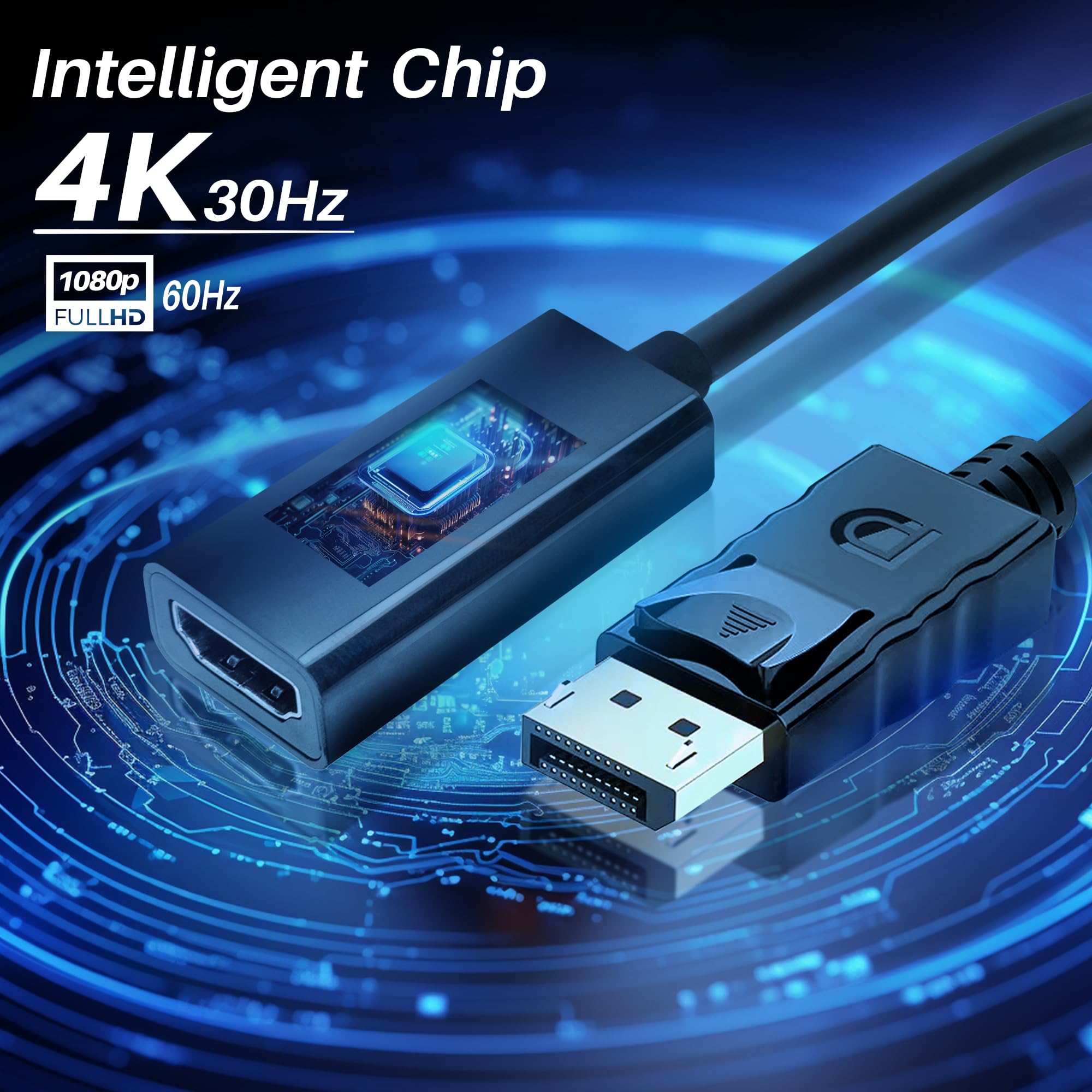 Atlantis Convertitore Da Display Port Maschio A Hdmi Femmina