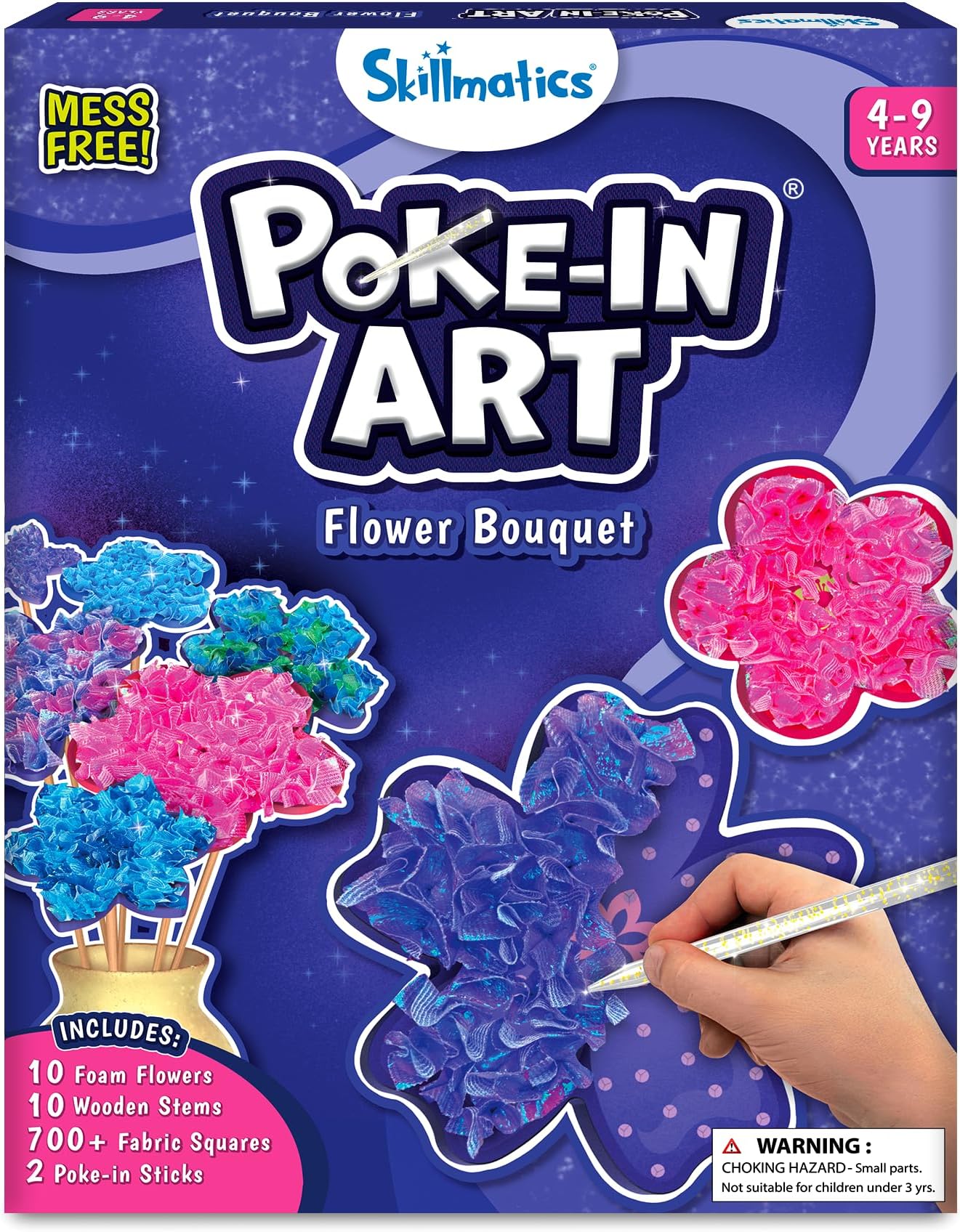 Poke-in Art – Flower Bouquet, Mess-Free Craft Kit