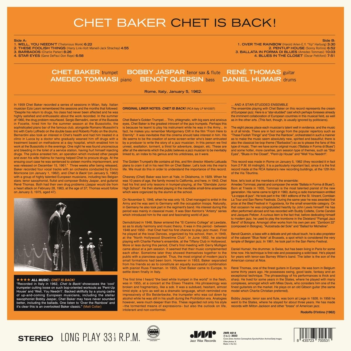 Chet Is Back