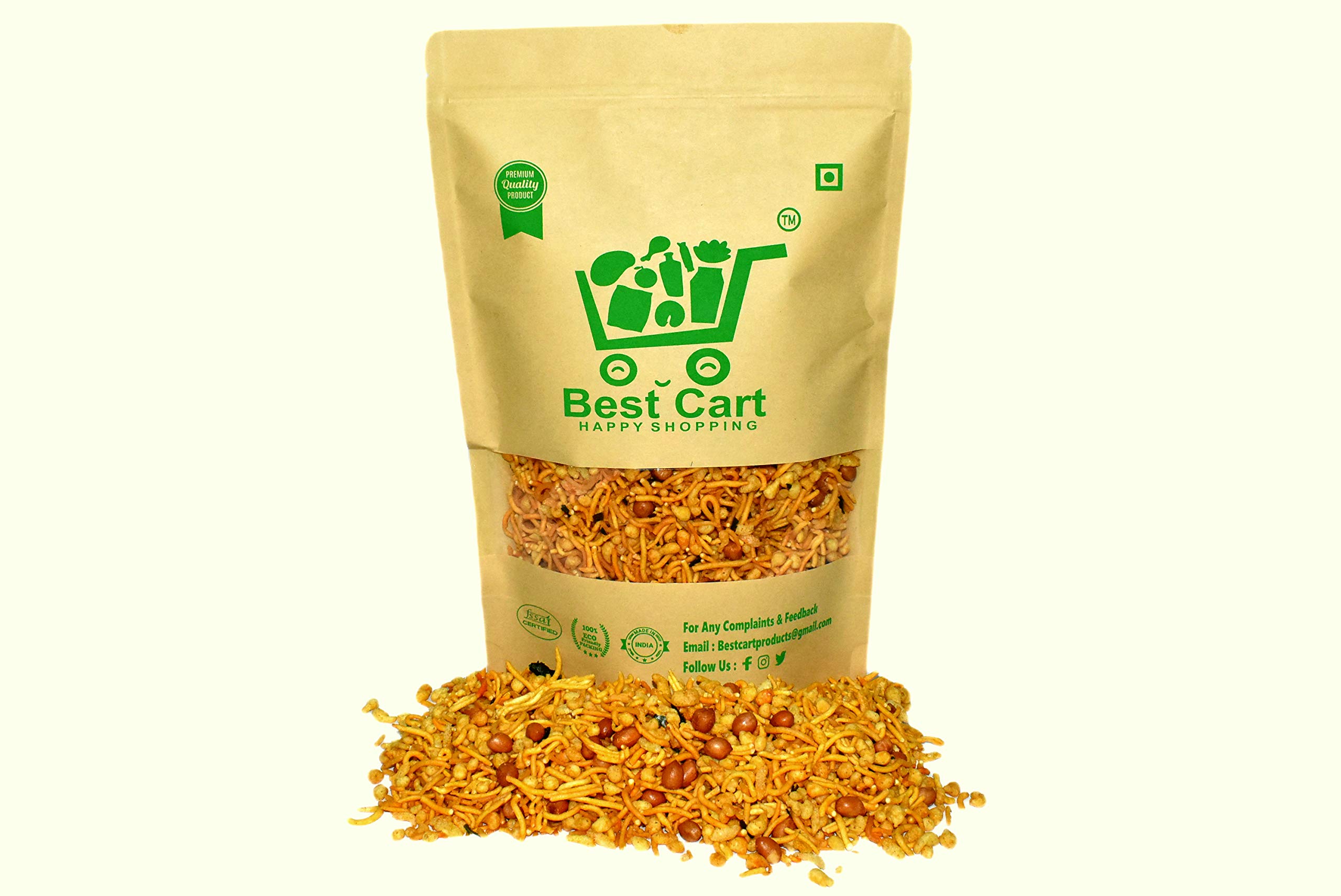 Best Cart-Happy shopping Authentic South Indian Mixture: 300 Grams Pack of 1 Crunchy Delights | Savory Snack Mix | Orginal taste