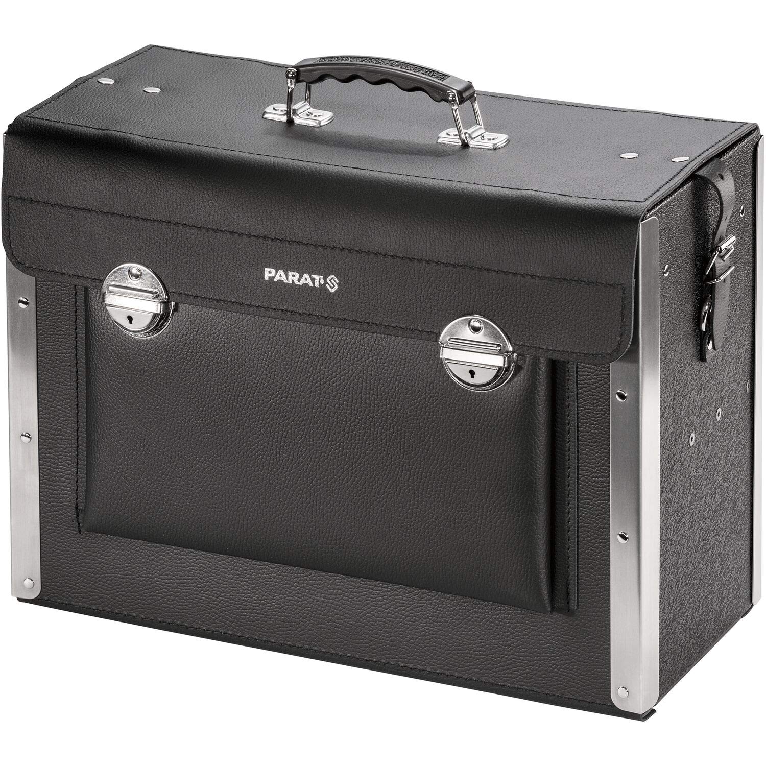 Parat Torba narzędziowa New Classic Kingsize Plus (pusta walizka na 40 narzędzi, materiał tworzywo sztuczne HDPE + skóra bydlęca, torba z zamkiem wtykowym, wymiary 51 x 40 x 25 cm)