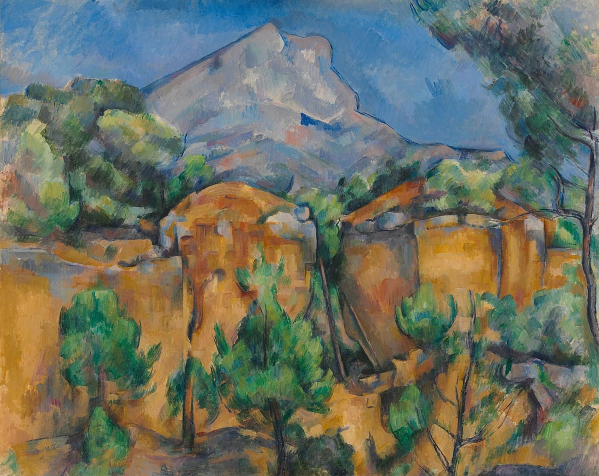 Tableau Sainte-Victoire par Cézanne Décoration Toile Moderne 60x90cm - 5