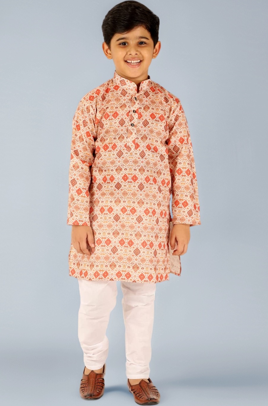 Pro-Ethic Style Developer Boy's Cotton Embellished Kurta Pajama for Baby Kids Ethnic Wear (S-166)