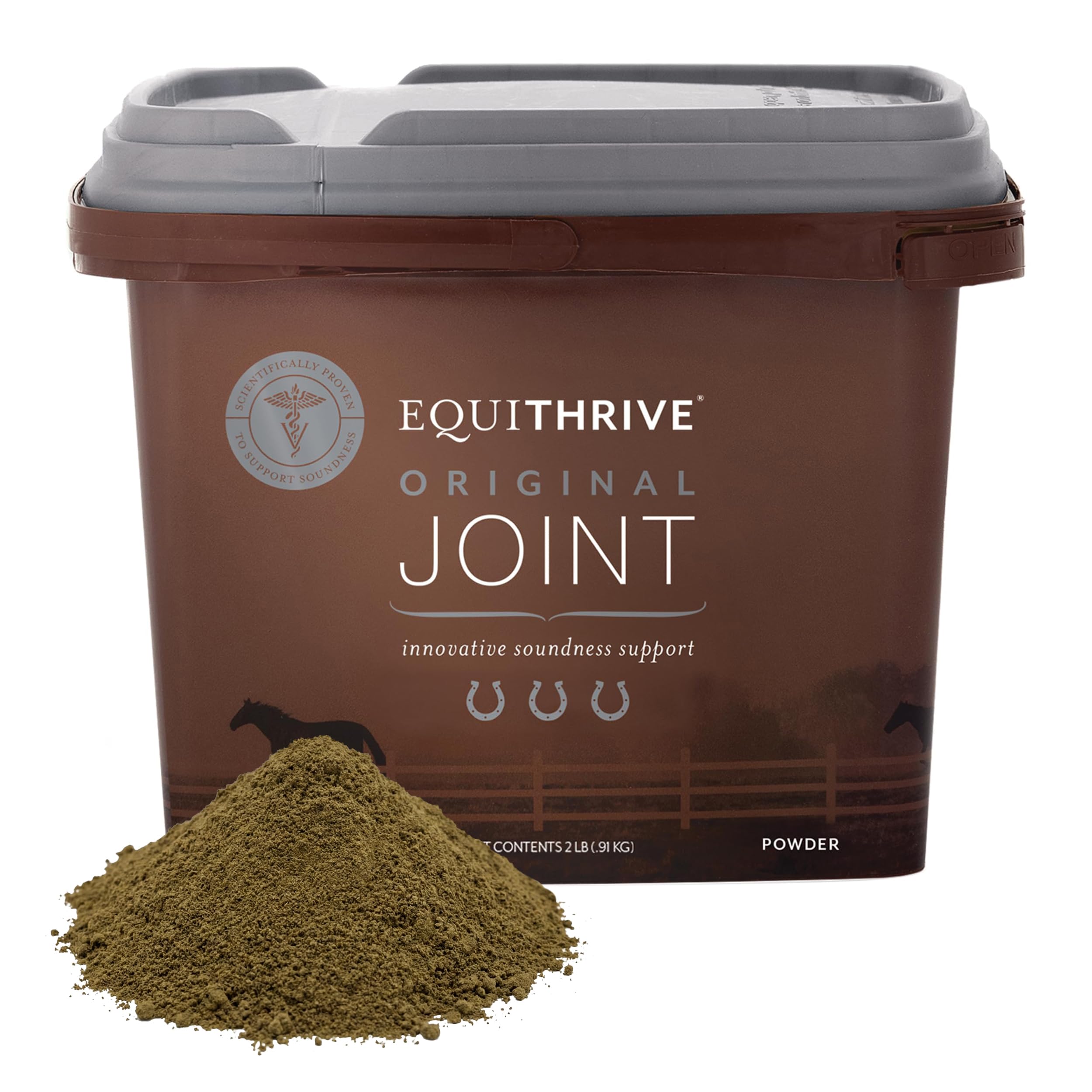 Original Joint Supplement Powder with Resveratrol and Hyaluronic Acid for Horses, Equine Care, 2 lbs