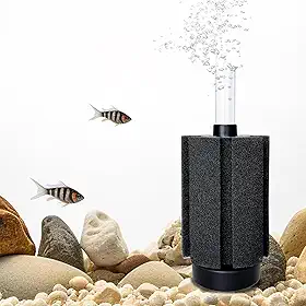 Filtro de esponja de 10 a 50 litros com pedra de ar e mídia cerâmica, esponja de filtro nano bio silencioso para aquário biológico Betta Fry, camarão, água salgada, água doce, aquário pequeno