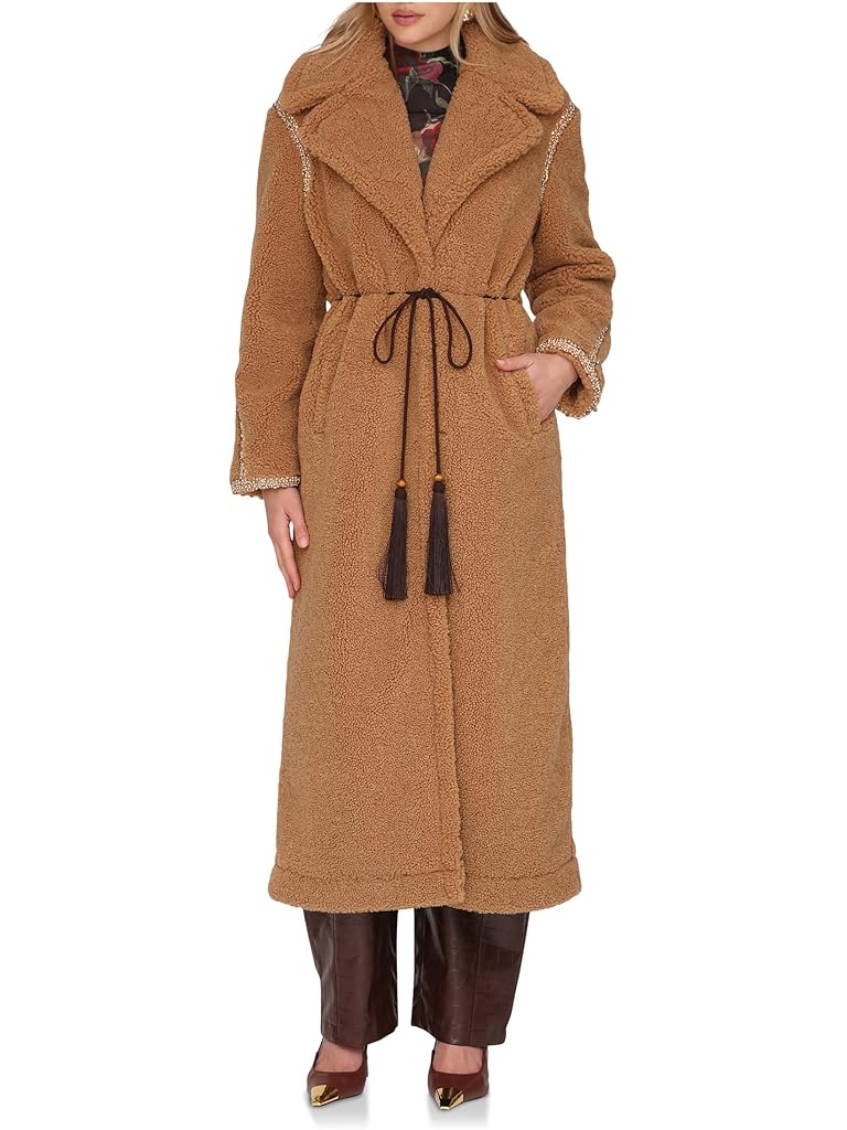 Tan Avec Les Filles Oversized Belted Coat