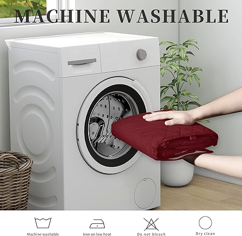 Miniatura 7 de Funda de sofá de doble protección 100 % impermeable para sala de estar, funda de sofá para sofá de 3 plazas, protector reversible de muebles para