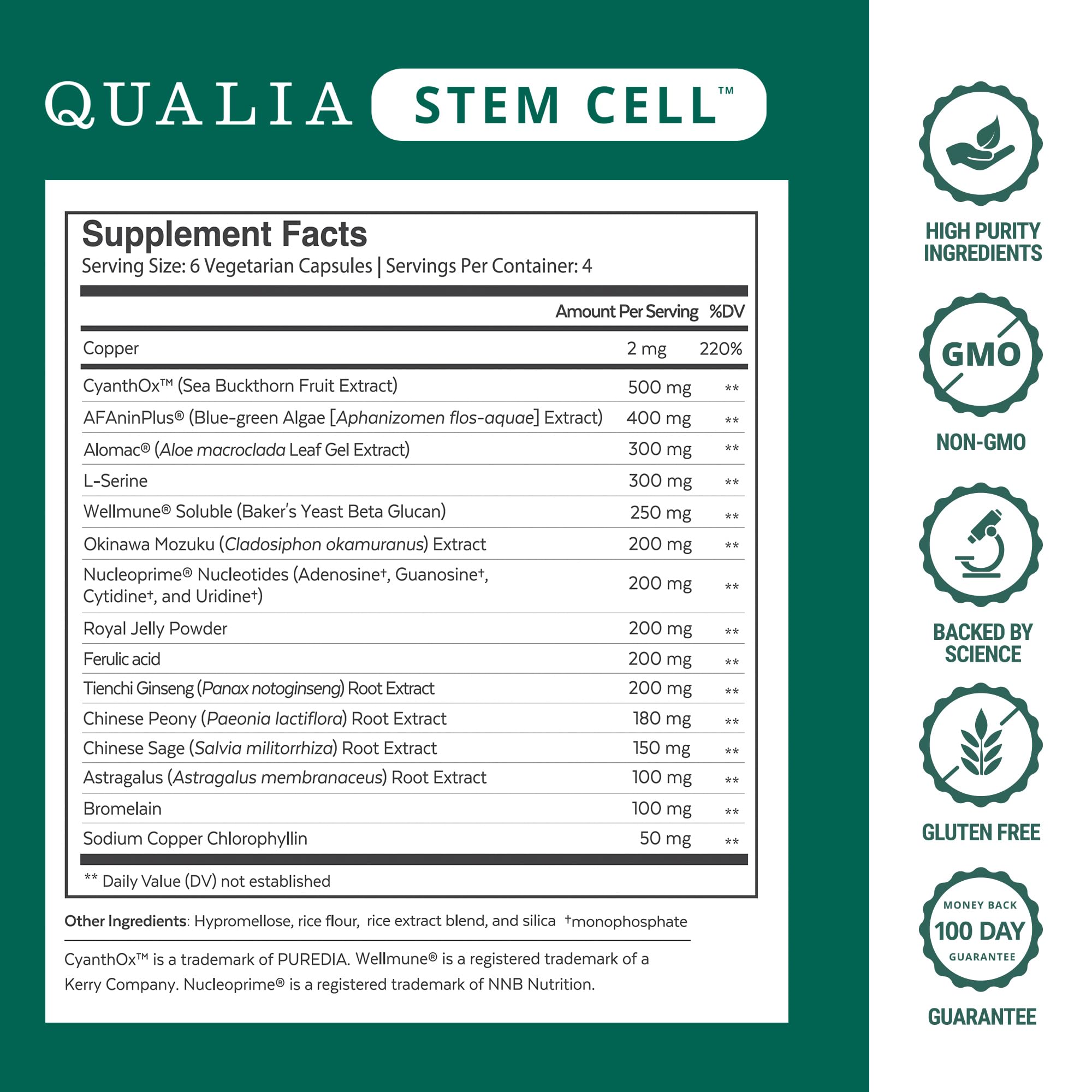 Qualia Stem Cell Supplement for Healthy Aging and Immune System Resilience — Amazon image 2
