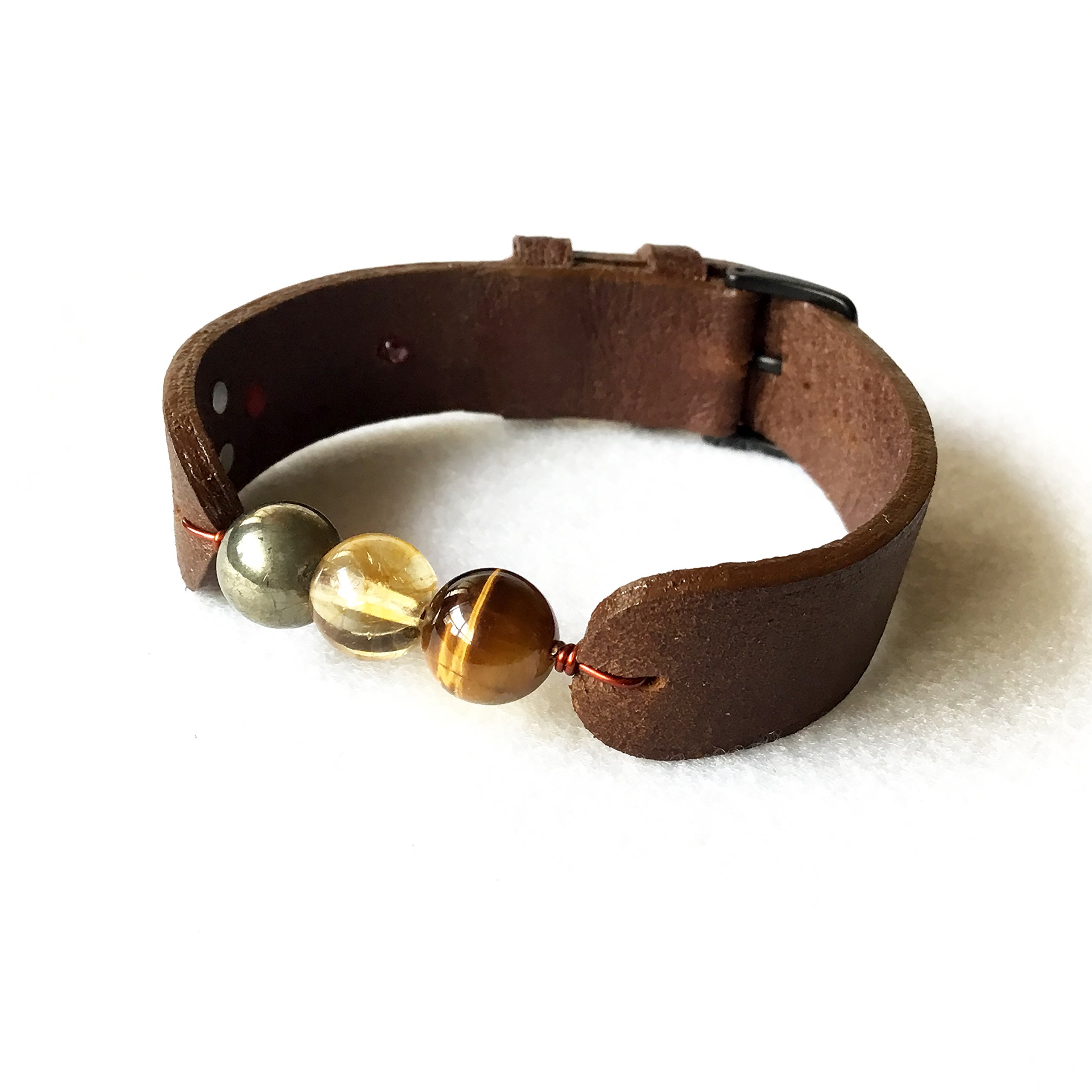 AEROEARTH Solar Plexus Chakra Bracelet for Digestive system, Gastric & Hypogastric Plexi, Pancreas, Small intestine, Stomach, Middle Back, Muscles, Spleen, Liver and Lungs.