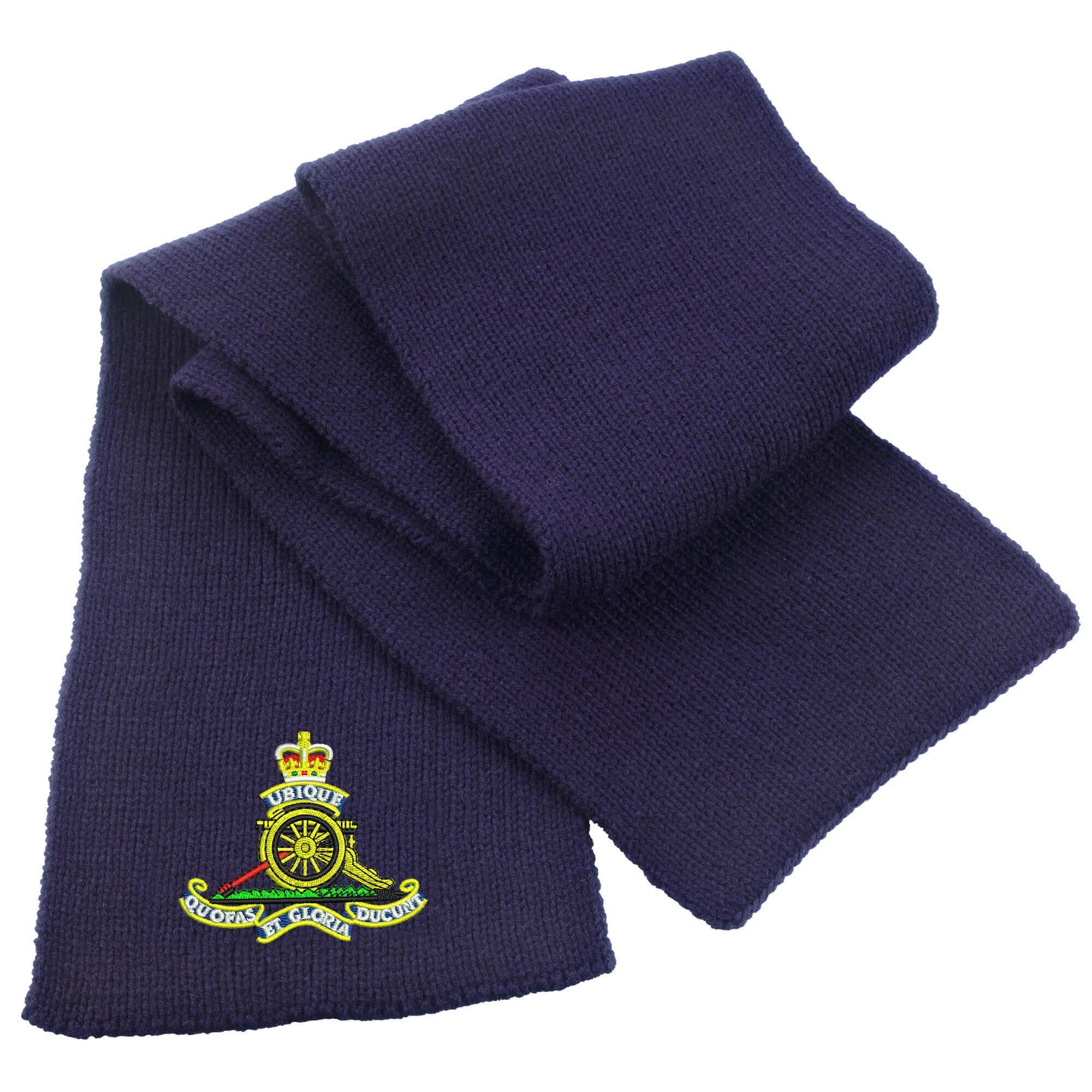 Pineapple Joe's Navy Royal Artillery Heavy Knit Scarf