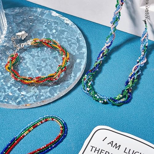 Miniatura 9 de FashionHEWELRY 10 hebras Briolette cuentas de cristal de 0.079in Rondelle facetadas de cristal espaciador cuentas de cristal completo chapado en