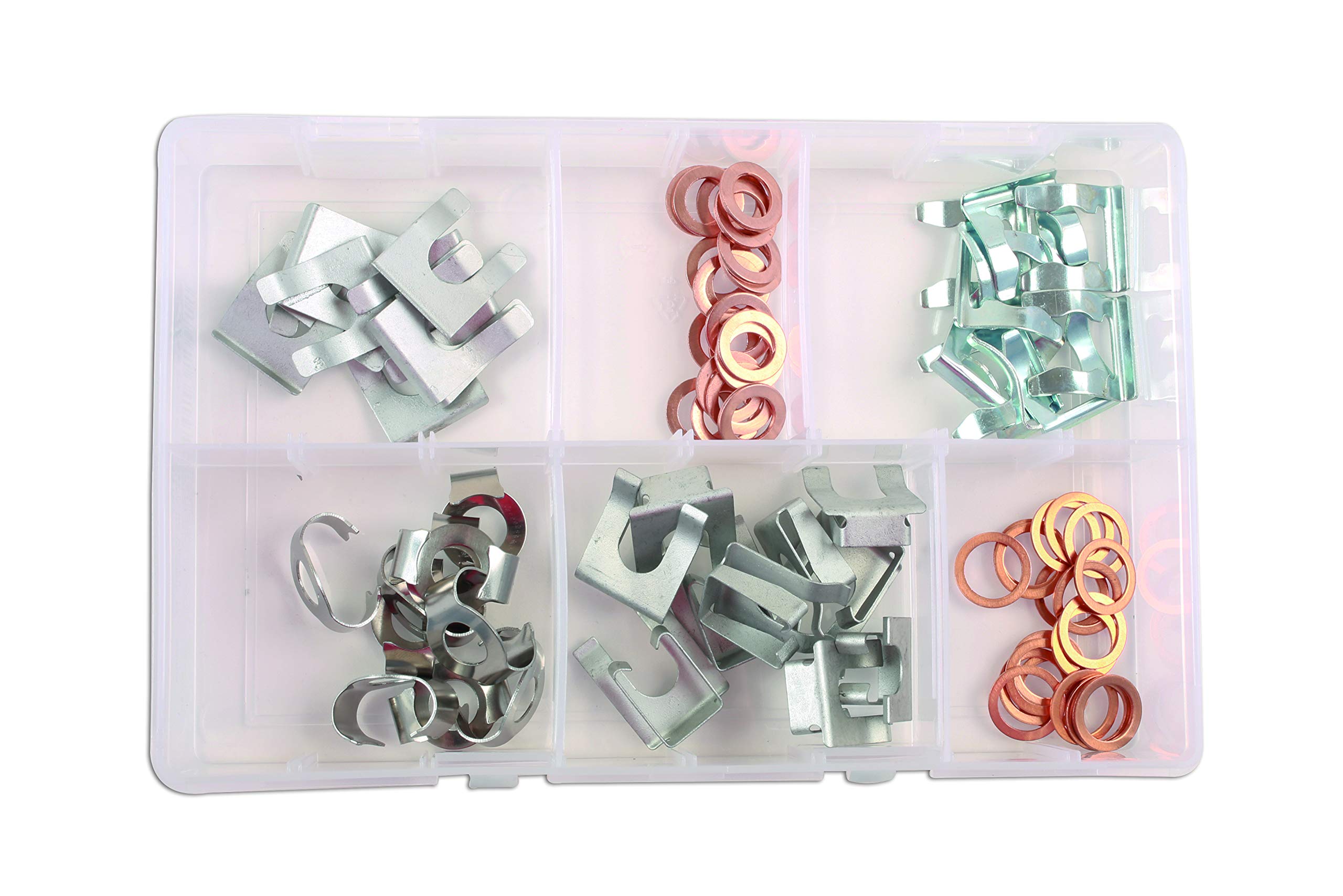 CONNECT 34157 Assorted Brake Hose Clips 15-28mm 80pc Clamps Fasteners Retainers
