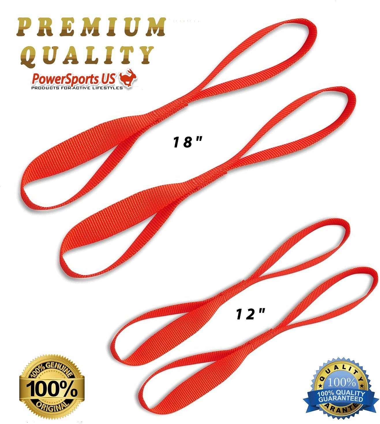Power Sports US Softie-12 Soft Loop Tie-Down Straps, 4-Pack