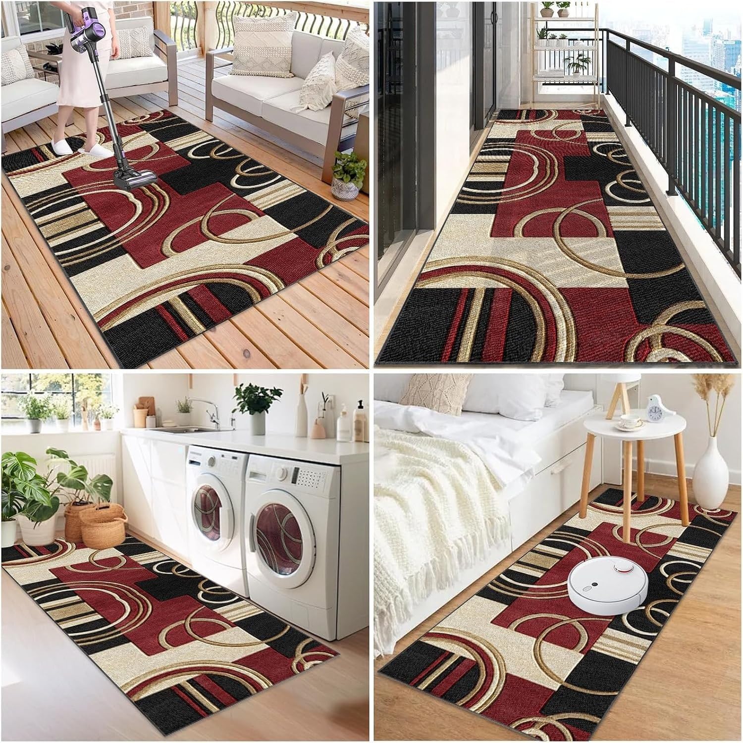 Alfombra Corredera Lavable Antideslizante Absorbente, 429-a, 70 x 350 cm
