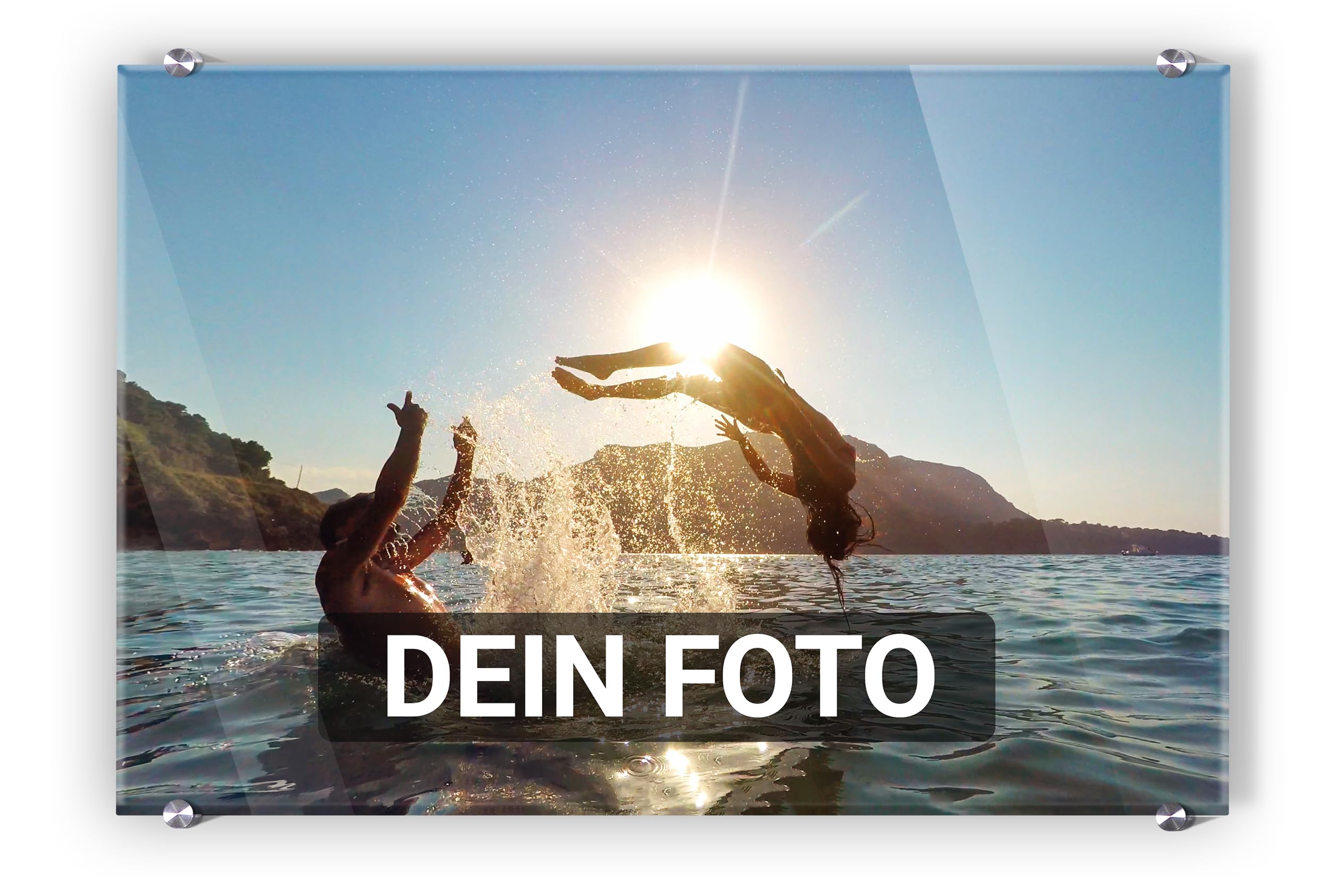 artboxONE Pixum Acrylglas 60 x 40 cm (quer) eigenes Foto als Acrylglas - Acrylglasbild mit Wunschmotiv - Personalisierbares Geschenk