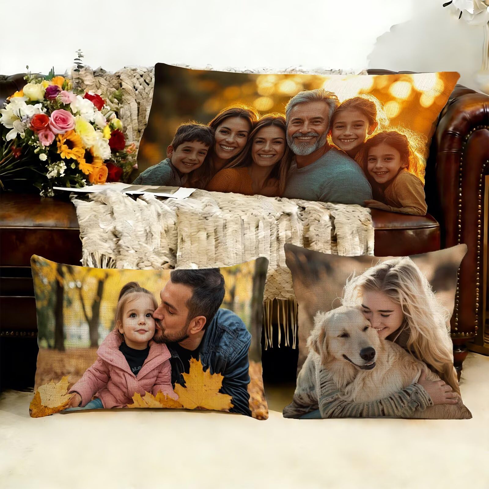 Cojin Personalizado Foto a Doble Cara 60x180cm - Cojines Exterior,Funda de Almohada Impermeable - Regalo Original para San Valentín y Aniversario Parejas para Cama Sofa Terraza Salon Jardin J1-259