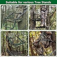 Vista 6 de UQM Asiento de Soporte de Árbol de Reemplazo, Asientos Ajustables de Soporte de Árbol para Caza, Asiento de Árbol Cómodo para Caza de Venado