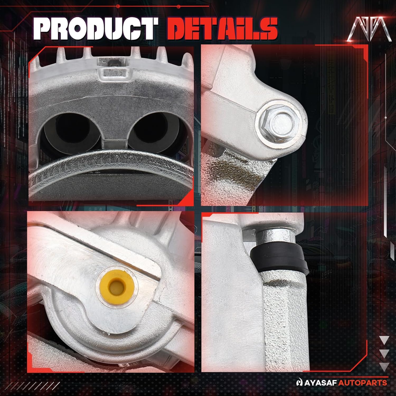 MAYASAF 18B4722 Front Right Disc Brake Caliper Passenger Side Caliper Assembly Fit 1999 2000 2001 2002 for Ford Mustang