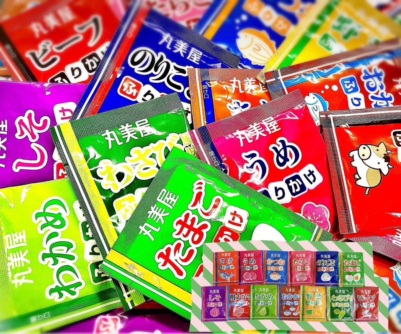 Amazon.co.jp: 丸美屋 ふりかけ 大容量 65食13種 詰め合わせ セット