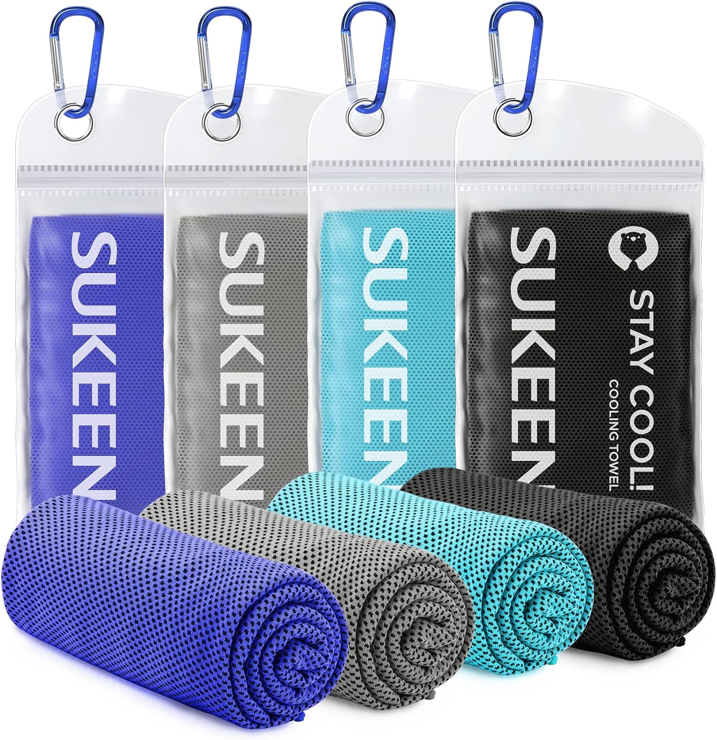 Sukeen Cooling Towels for Neck,Quick Drying Ice Towel Instant Cooling Relief,Soft Breathable for Gym,Golf,Yoga,Camping,Running, Workout,and More Activities — image 1