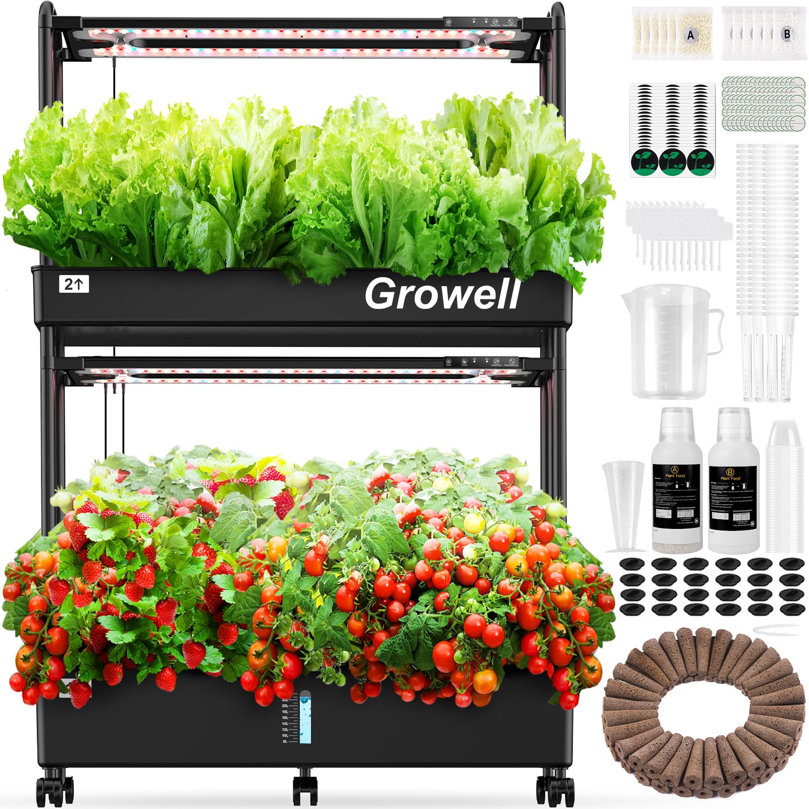 Growell Large Hydroponics Growing System Kit