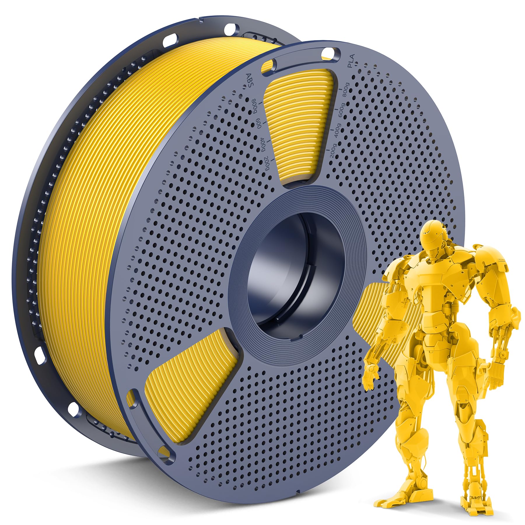 SUNLU PLA 3D Printer Filament 1.75mm / 1KG - Fluorescent Yellow Fluorescent Yellow Polylactic Acid