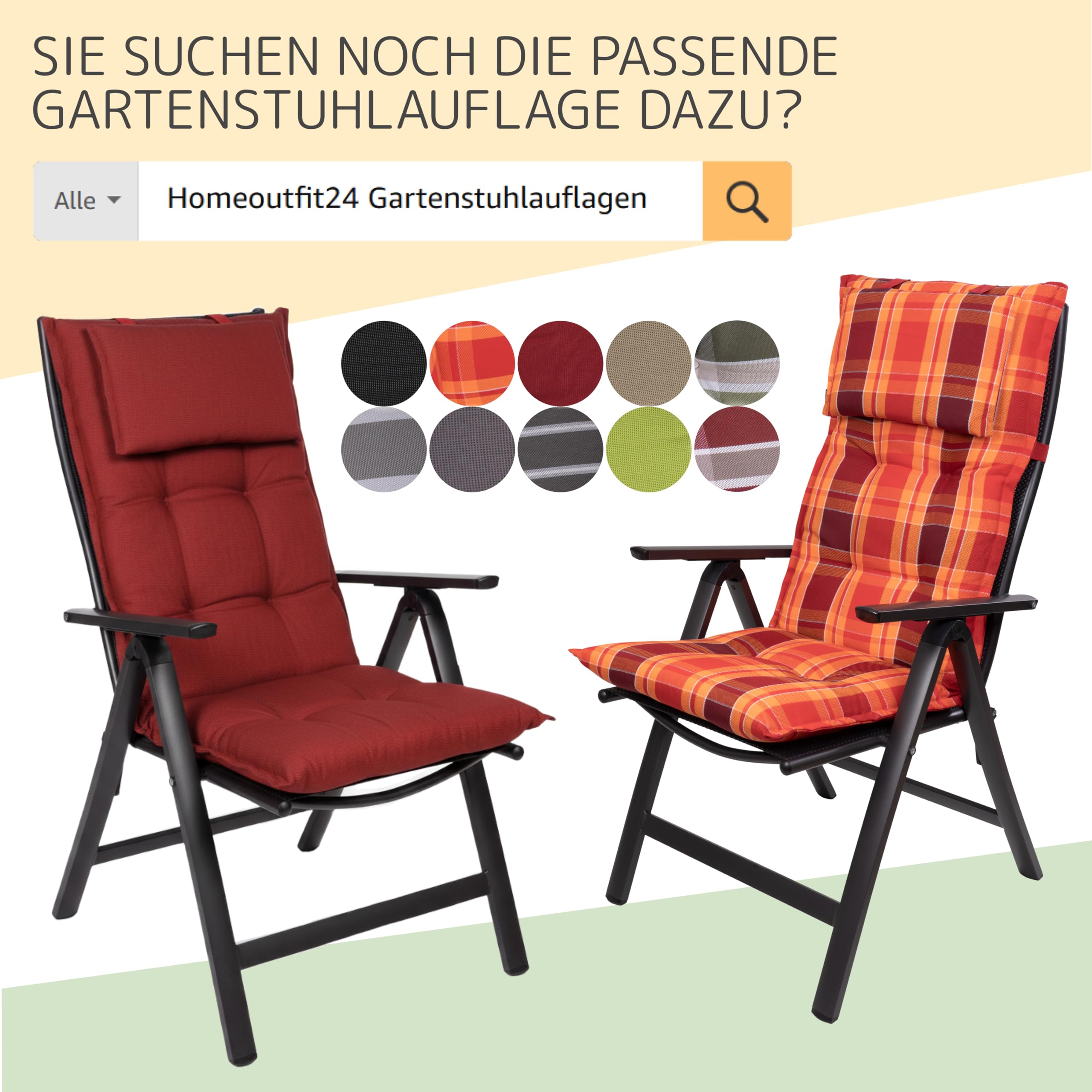 London Gartenstühle, Made in Europe, Balkonstuhl klappbar, Hochlehner Gartenstuhl, Esszimmerstuhl, Balkon & Terrasse, verstellbar, Terrassenmöbel, Campingstühle, wetterfest