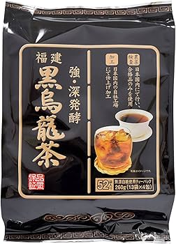 Amazon.co.jp: 日薬 福建黒烏龍茶ティーパック 13袋×4包 : 食品・飲料