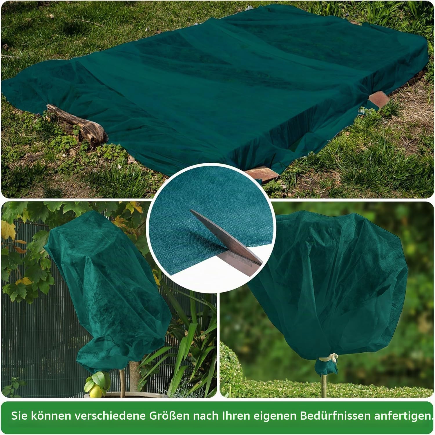 3x10m Groß Winterschutz Pflanzen Flies -Abdeckvlies Pflanzen -35g/m² Gartenvlies Frostschutz Winterschutz Für Pflanzen - Frostschutz Pflanzenabdeckungen für Baum Palmen Hochbeet Balkonpflanzen Haube