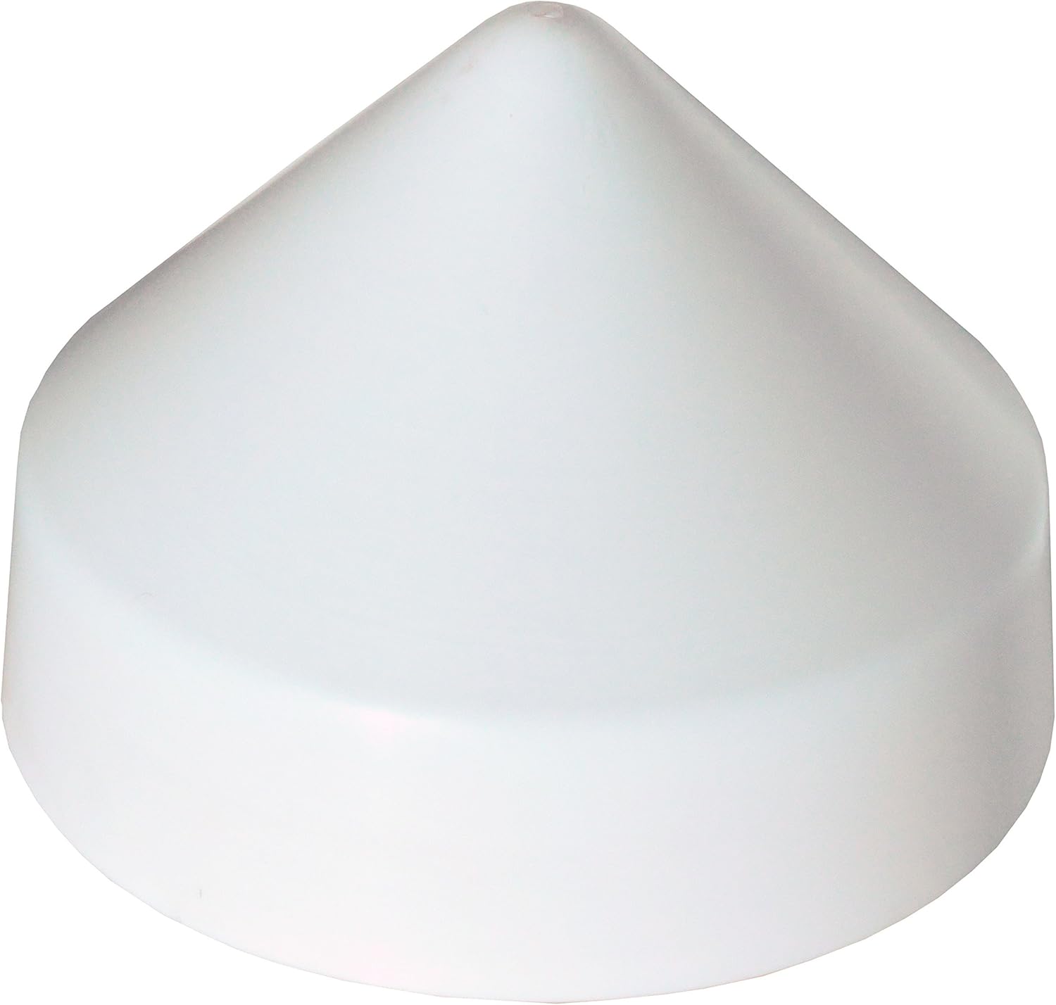 Dock Edge + Piling Cap, 8", Cone Head- White, PVC