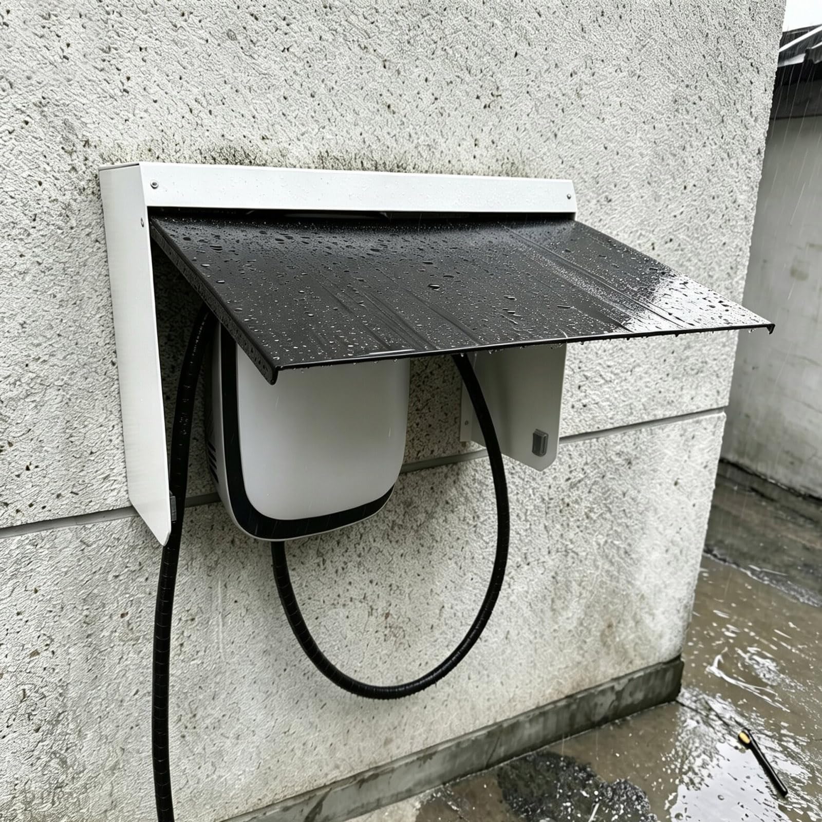 Cubierta de Techo para Estación de Carga de Vehículos Eléctricos con Puerta de Acrílico