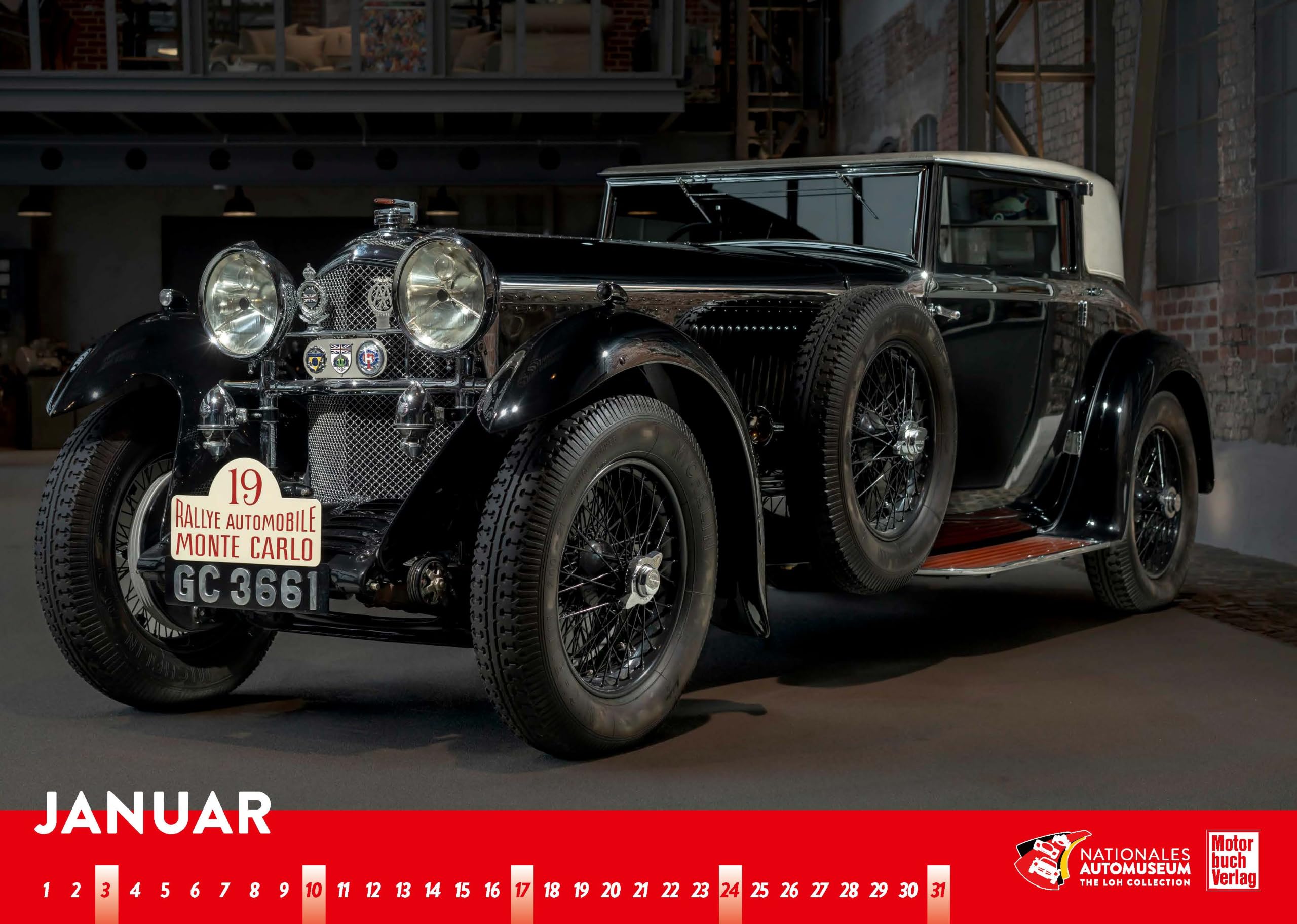 Best of Rallye 2027: Der Kalender des Nationalen Automuseums The Loh Collection