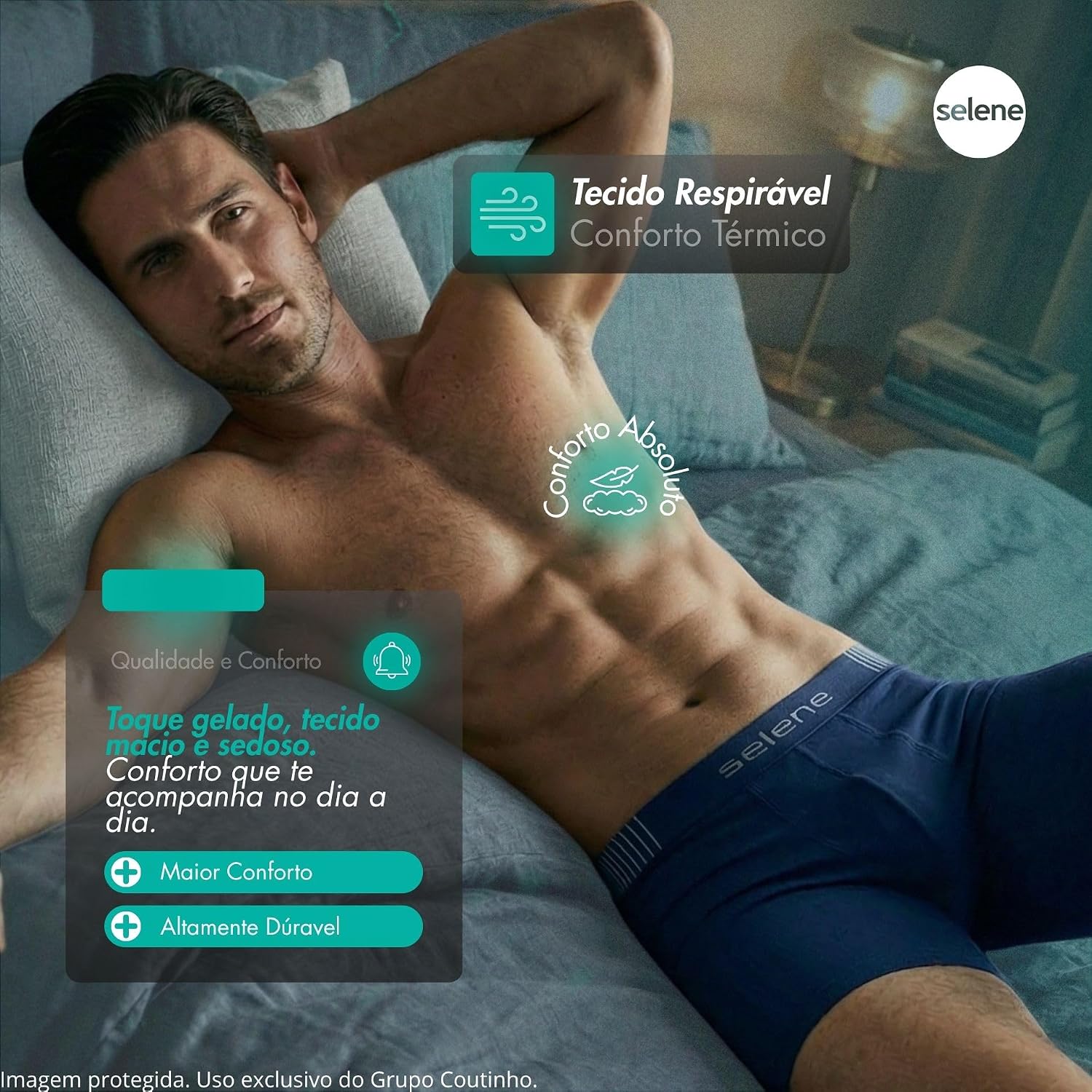 Kit 10 Cuecas Poliamida Boxer Selene Sem Costura Microfibra Macia de Masculina Adulto Kit 10 Cuecas Poliamida Boxer Selene Sem Costura Microfibra Macia de Masculina Adulto
