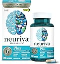 NEURIVA Plus Brain Supplement for Memory and Focus Clinically Tested Nootropics for Concentration for Mental Clarity, Cognitive Enhancement Vitamins B6, B12, Phosphatidylserine 30 Capsules