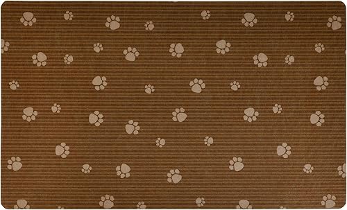 Miniatura 215 de Drymate Mantel individual con tazón para mascotas, tapete de alimentación de alimentos para perros y gatos, tela absorbente, respaldo impermeable