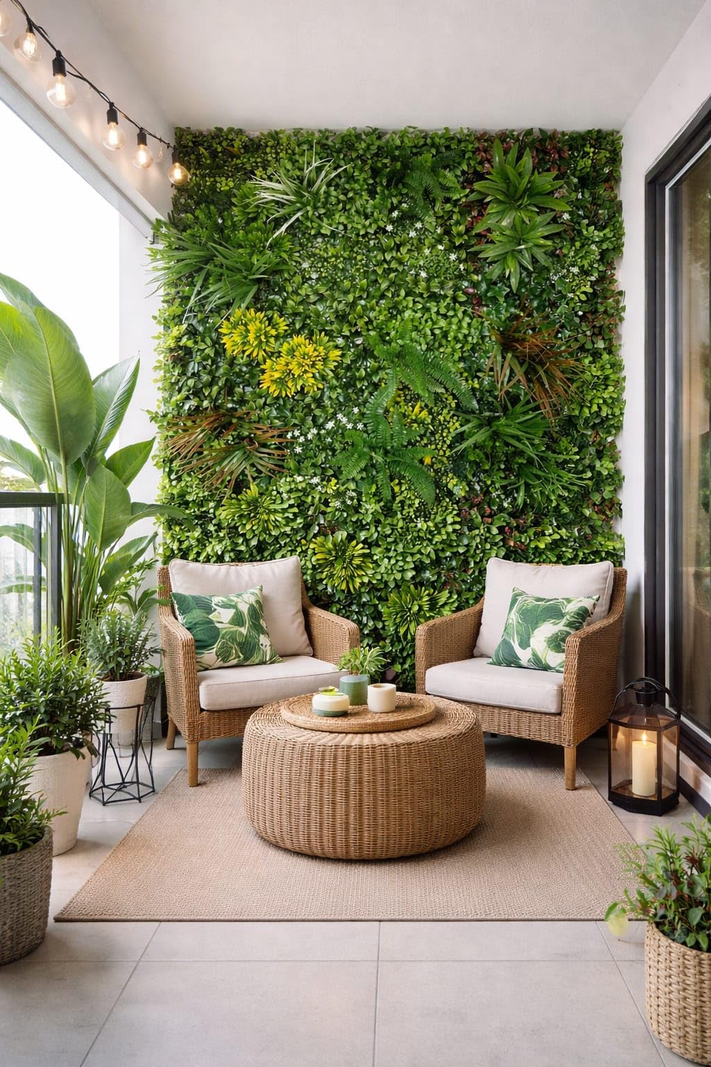 Buy Garden Hub Polyester Artificial Uv Vertical Garden Wall Matt