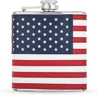 Vista 12 de Foster & Rye Flask Whisky - Juego de 1 botella de acero inoxidable para hombre, color verde militar mate con envoltura de lona, 6 onzas, 6 onzas