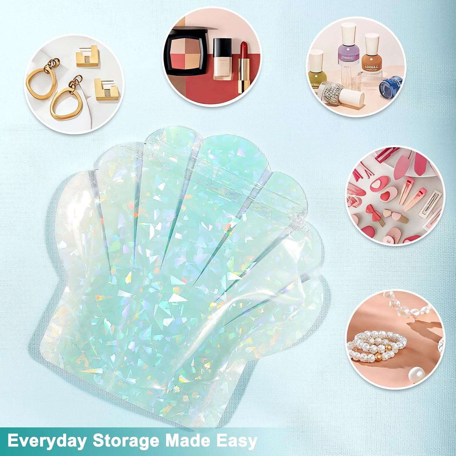 Sariiraw 20 Pcs Seashell Hangover Kit Bags for Bachelorette Party Favors image 3