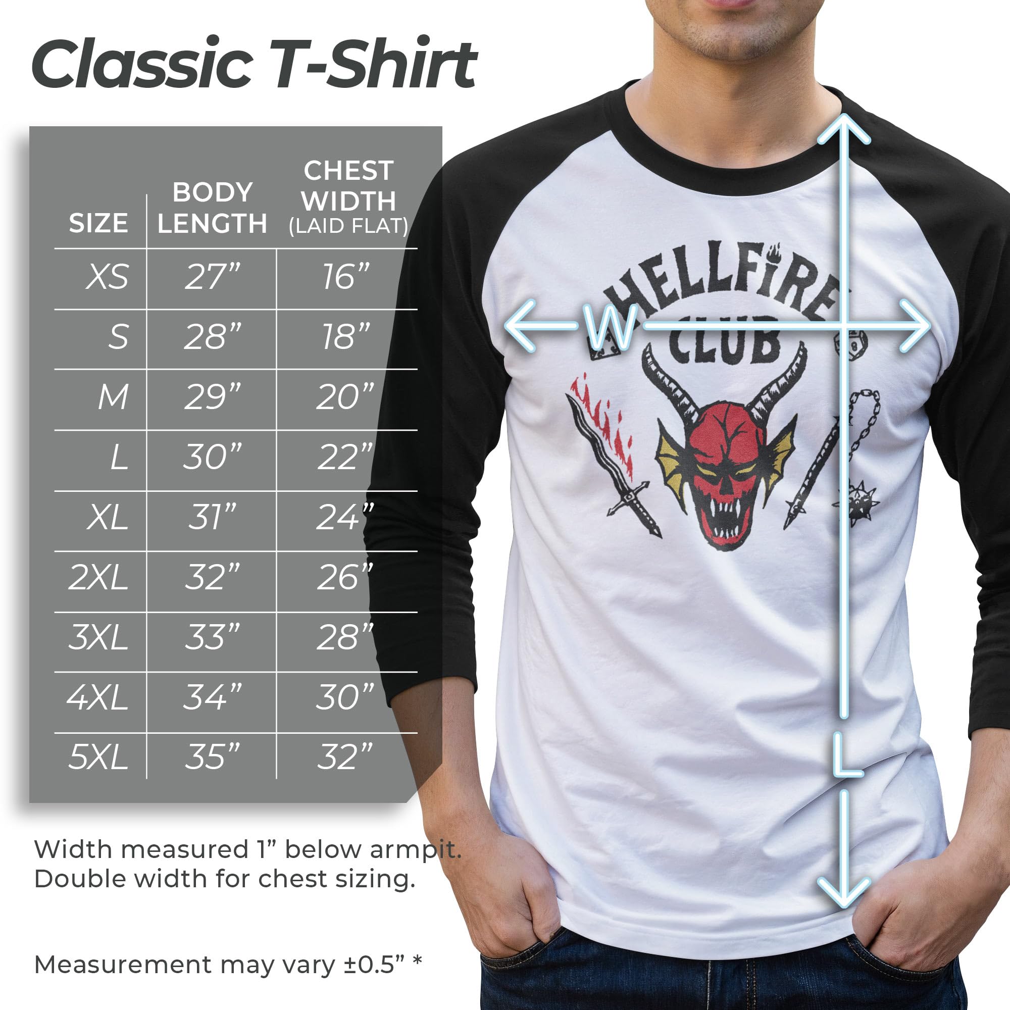 Stranger Things Camiseta Hellfire Club para Hombre