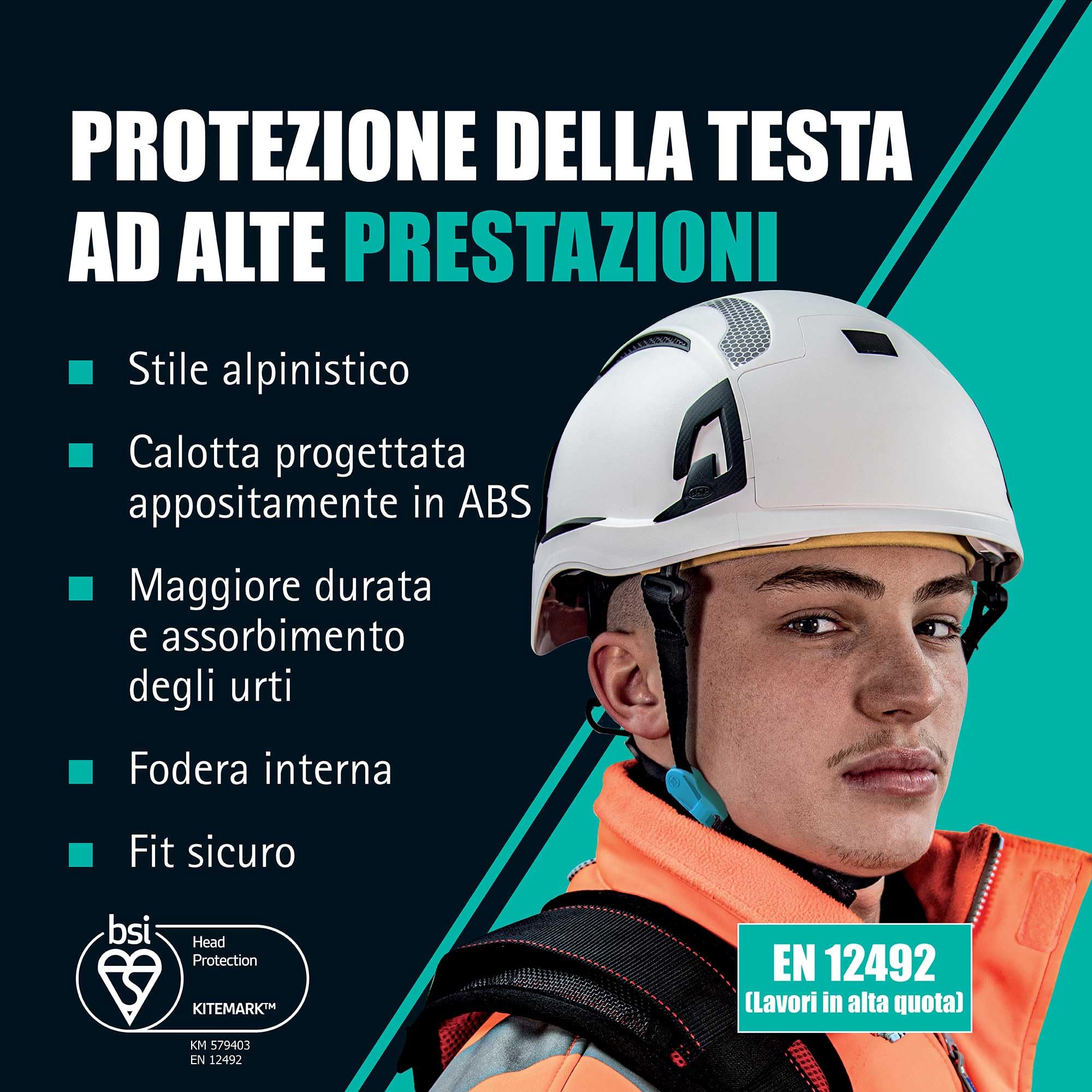 JSP EVO® ALTA™ Skyworker™ Safety Helmet - Wheel Ratchet - Vented