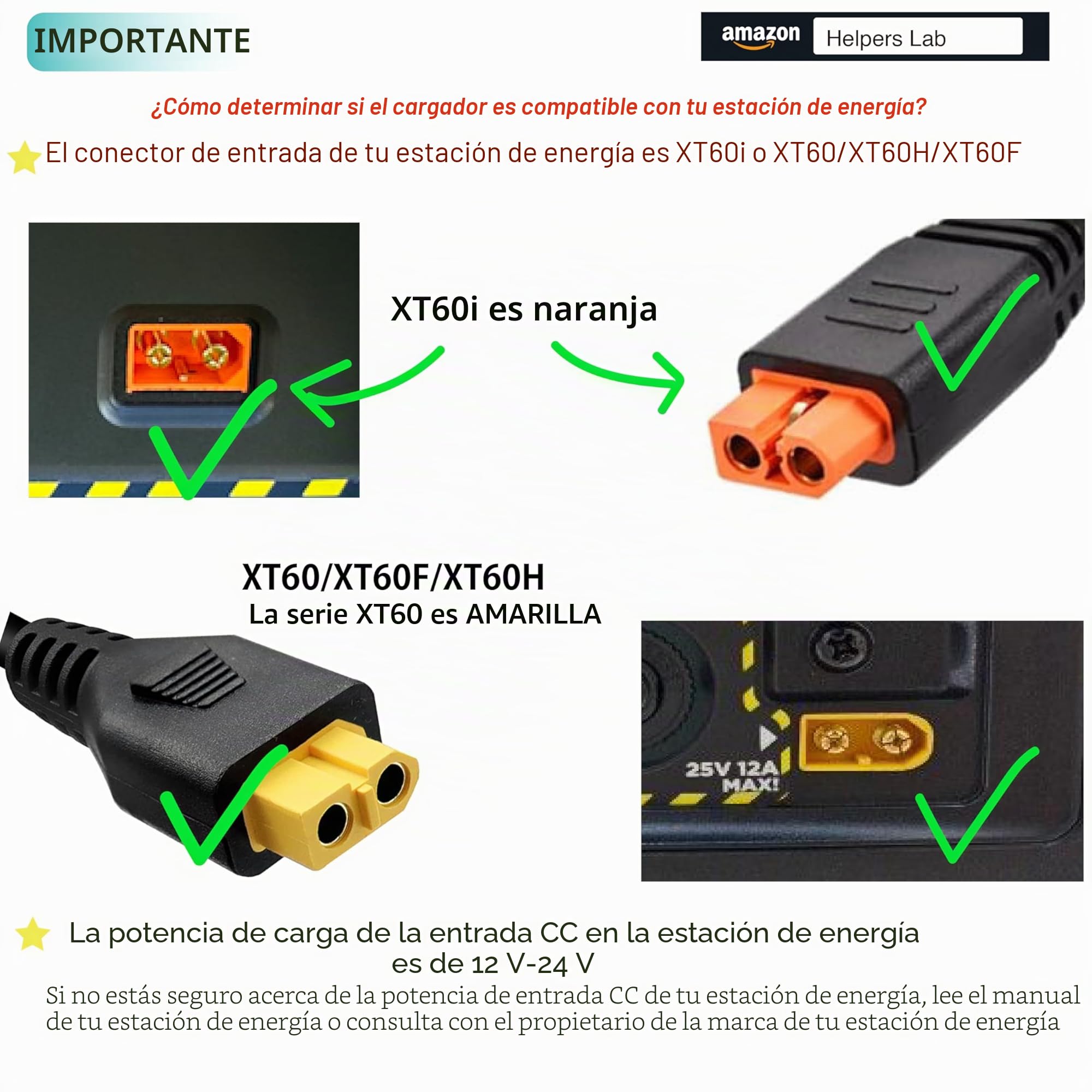 XT60 Cargador de Coche Mechero para Powerstation Estación de energía portátil Bluetti EB55 EcoFlow Delta River 12-24 V Encendedor de Cigarrillos Plug 16 AWG