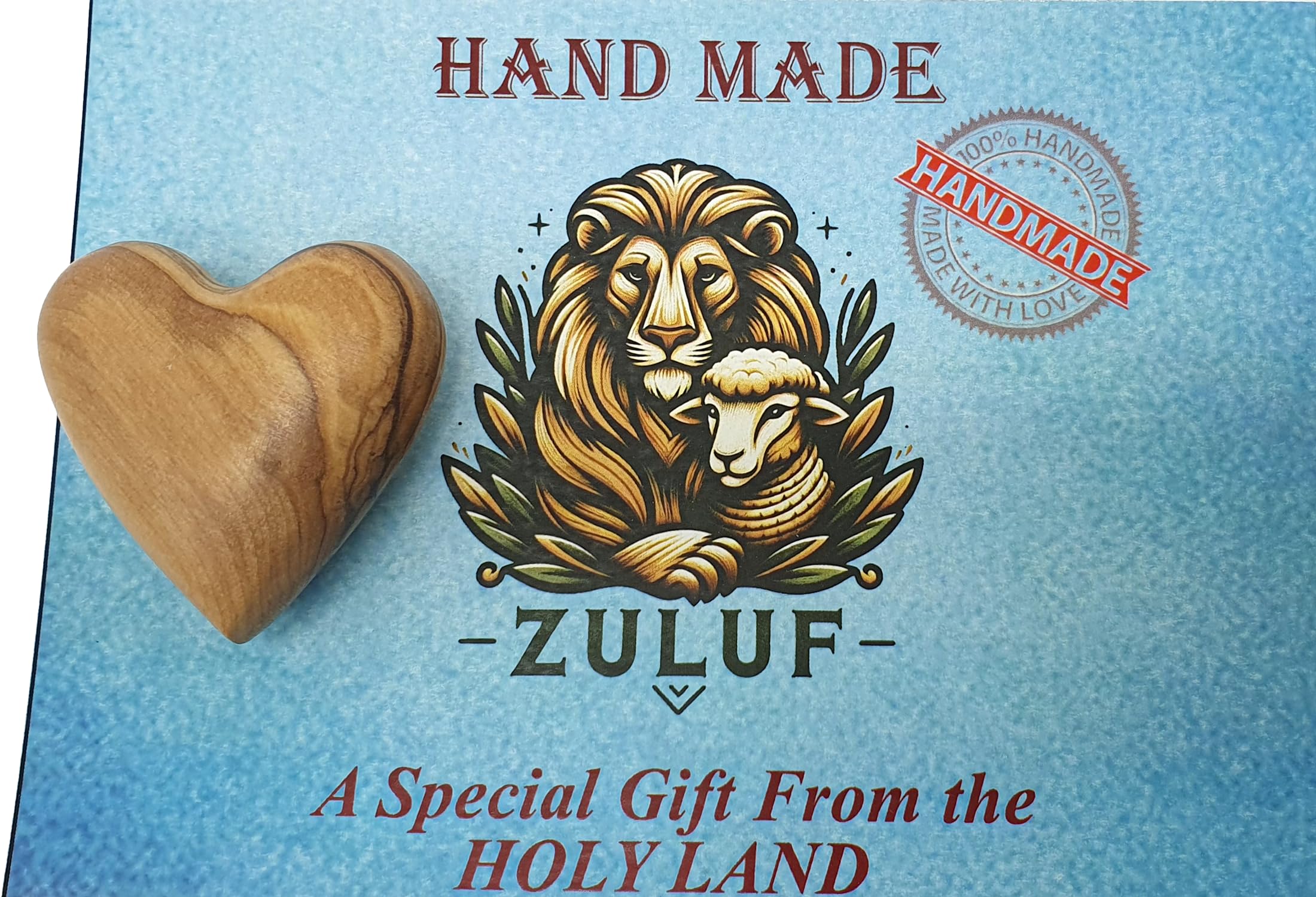 Zuluf Set mit 10 Olivenholz-Herzen, 4,3 x 3,8 cm, Großpackung, handgeschnitzte Holzherzen, Hochzeitsgeschenke, Party-Set, Valentinstag, Schüsselfüller, rustikale Heimdekoration, handgefertigt in