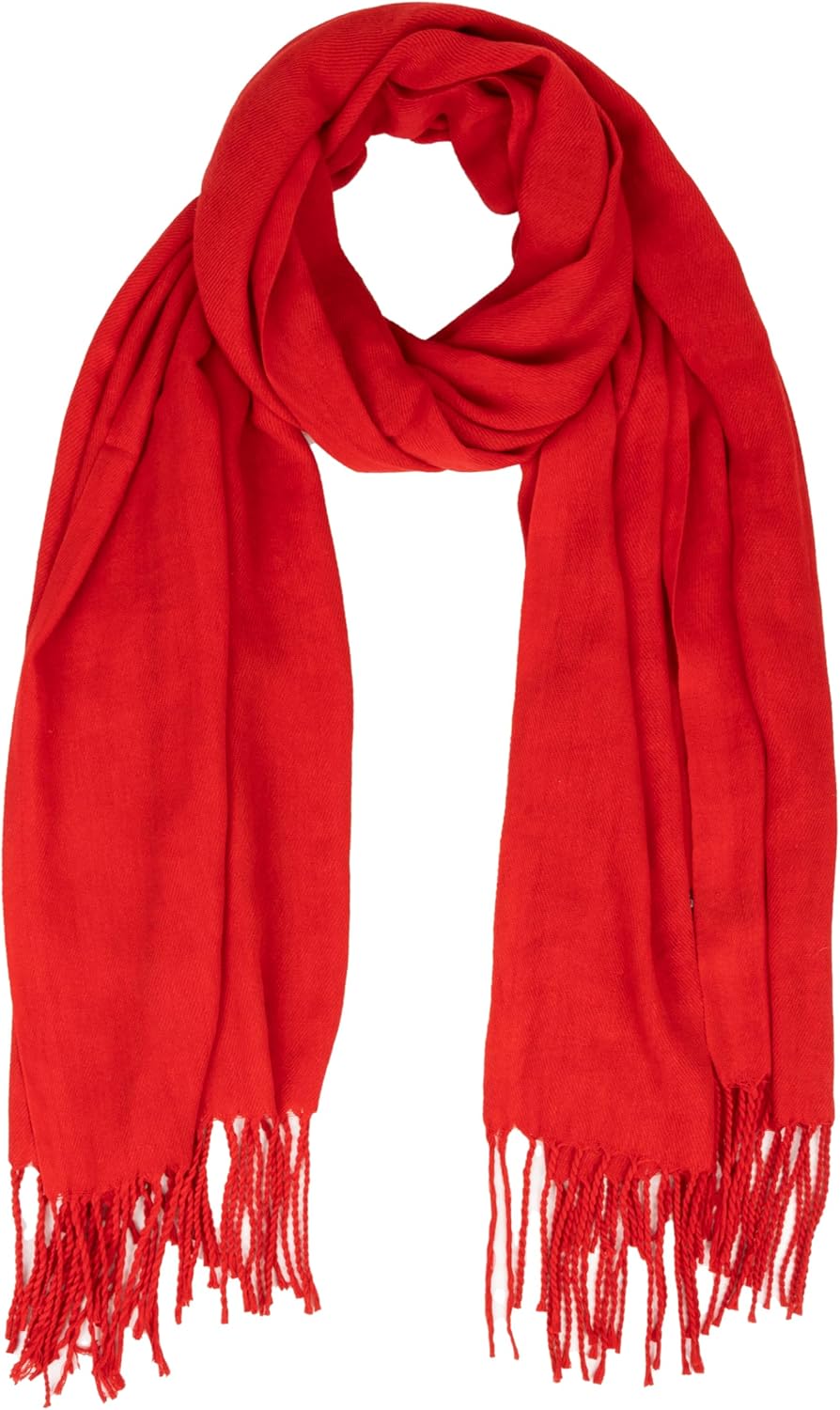 Winter Scarf for Women Warm Solid Color Soft Scarves Pashmina Shawl Wraps