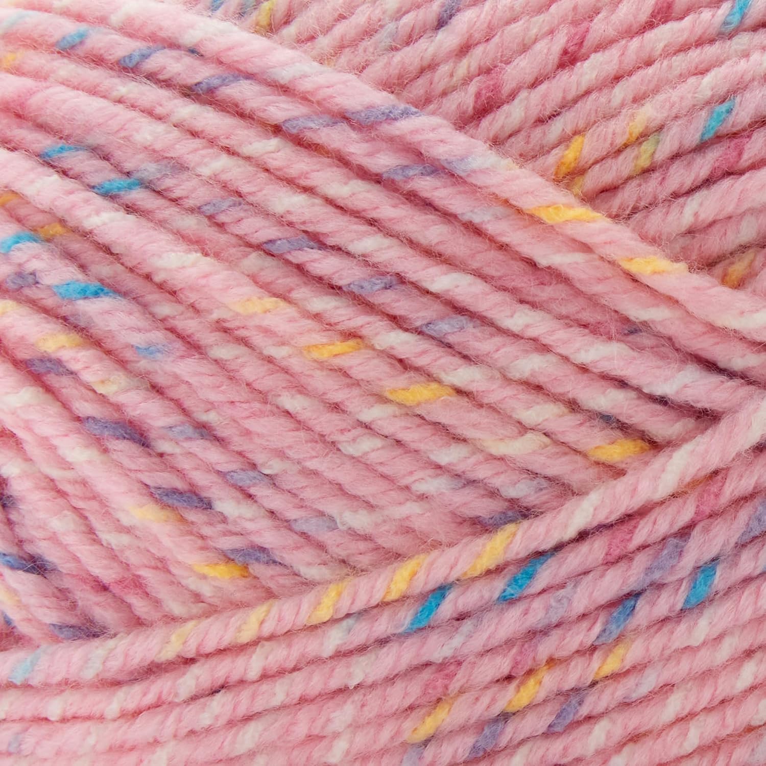 Loops & Threads Carousel Twist Yarn - Yarn for Knitting, Crochet, Weaving, and Arts & Crafts - Pink, Acrylic, 5.3 oz